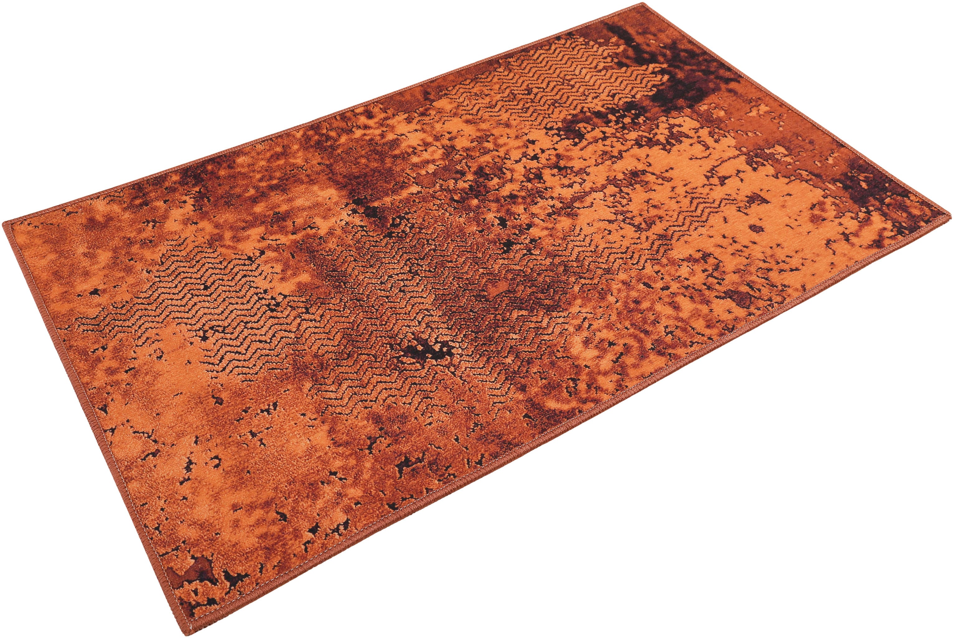 Wecon home Badematte "Room 9" Höhe 6 mm rutschhemmend beschichtet schnell trocknend Vintage Design, waschbar, Badezimmerteppich