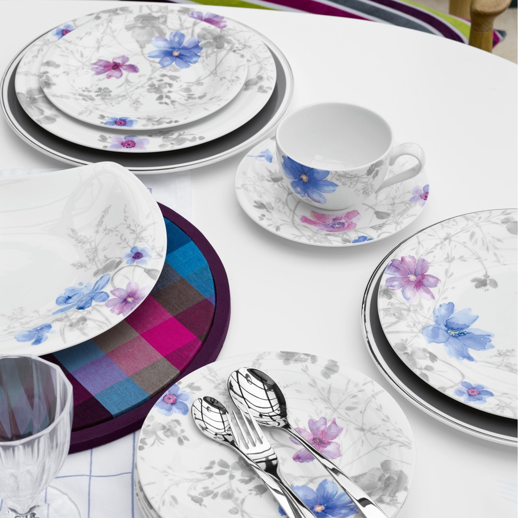 Thumbnail - Villeroy & Boch Speiseteller "Speiseteller Mariefleur Gris Basic ø 26,8 cm bunt"