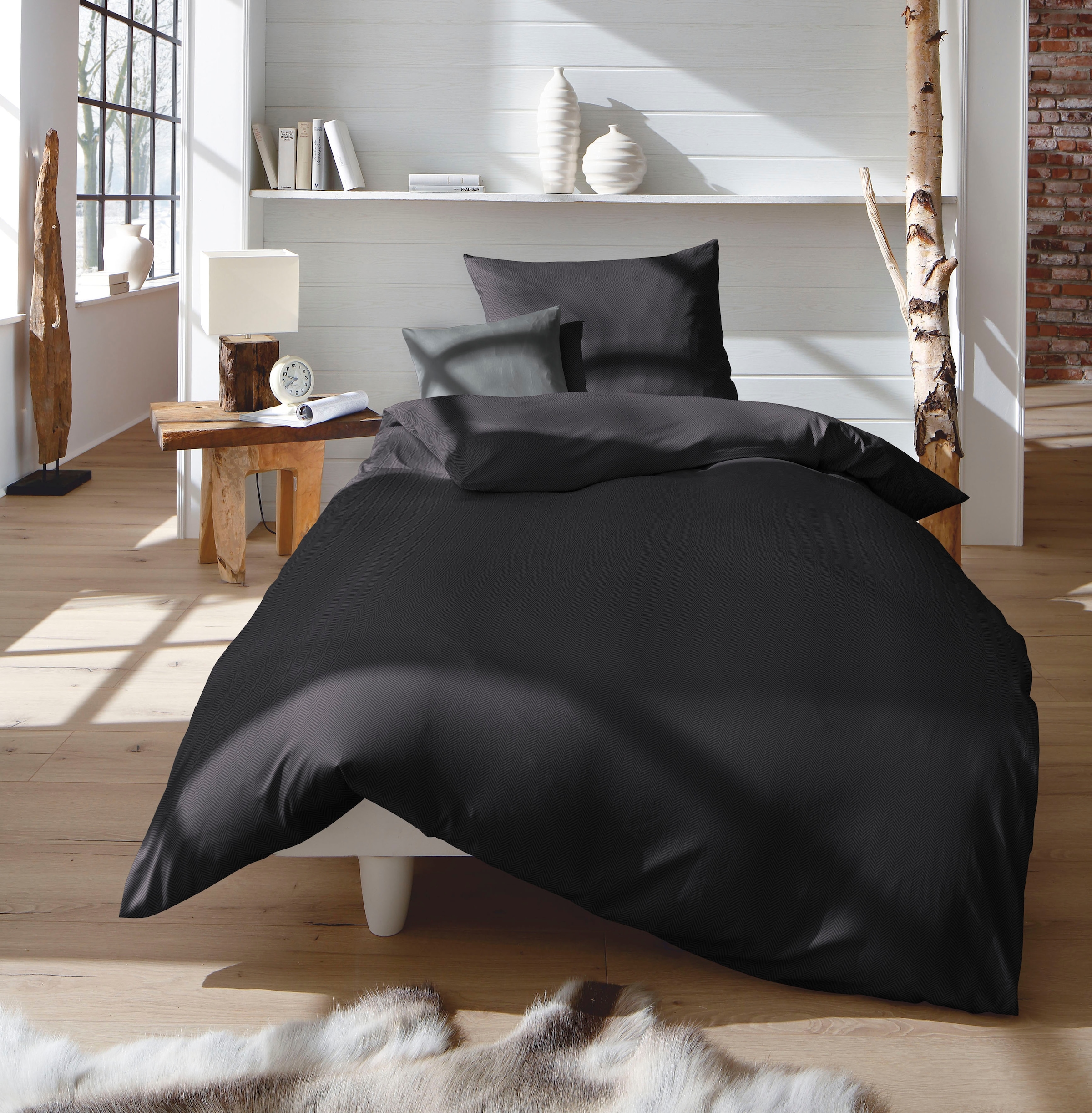 fleuresse Bettwäsche "Lech 3089" 3 Stk. tlg. Edelflanell, Baumwolle, in Gr. günstig online kaufen