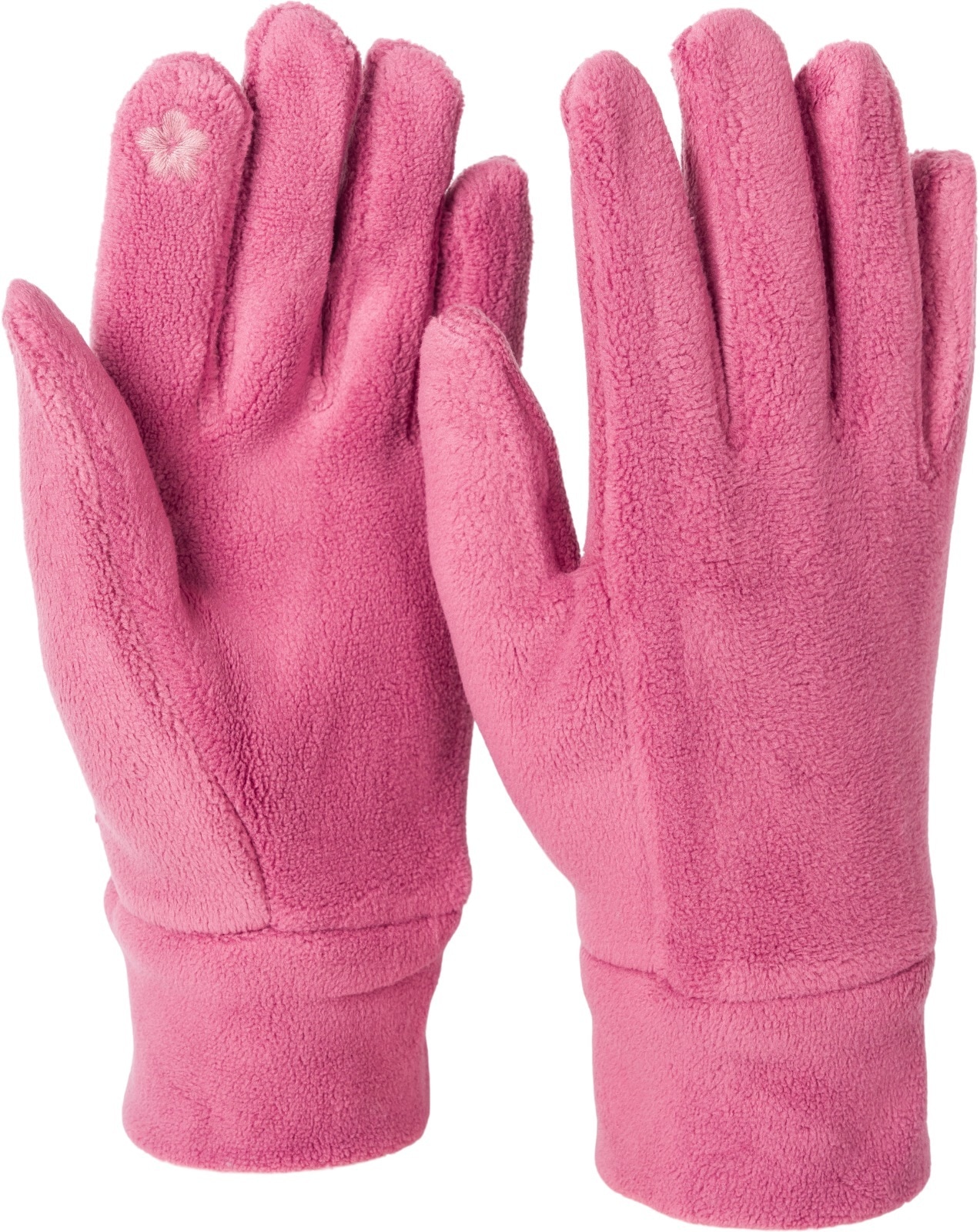 styleBREAKER Fleecehandschuhe "Einfarbige Touchscreen Fleece Handschuhe" 1 Stk.