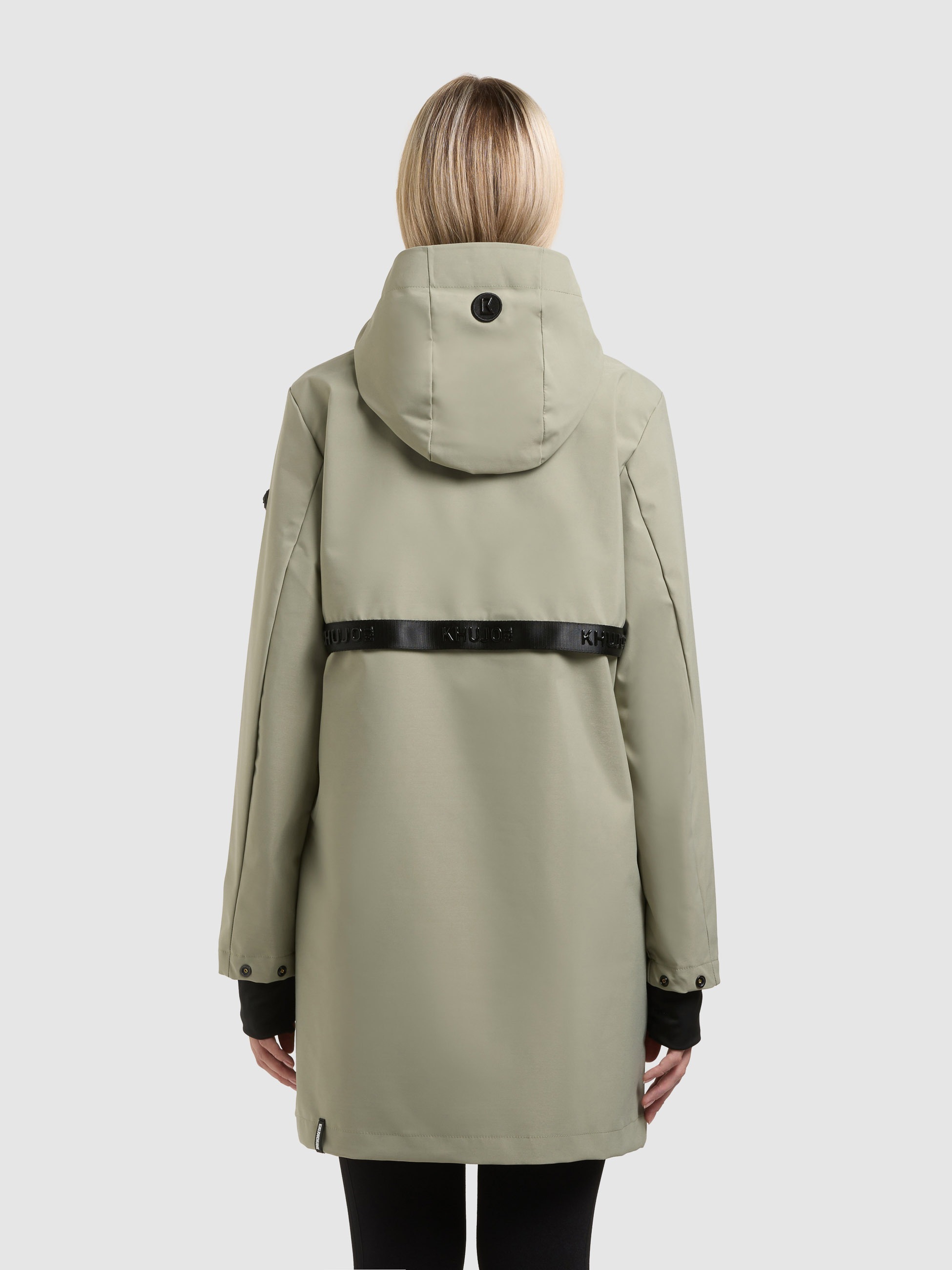 khujo June Short Coat Green M 3