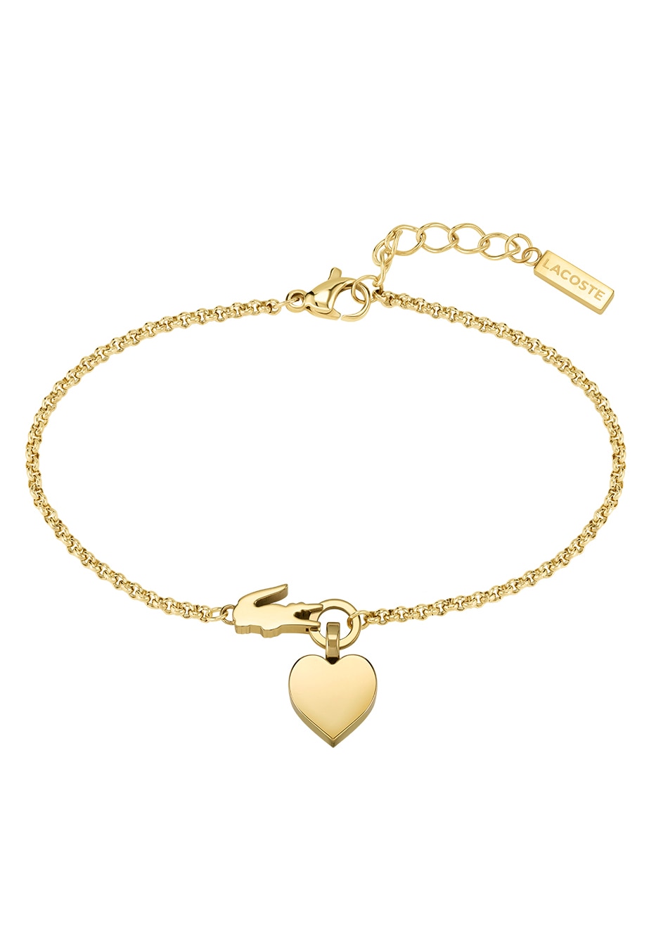 Lacoste Freundschaftsarmband »Schmuck Edelstahl Parnterarmband LOVE MY CROC, 2040027, 2040028«