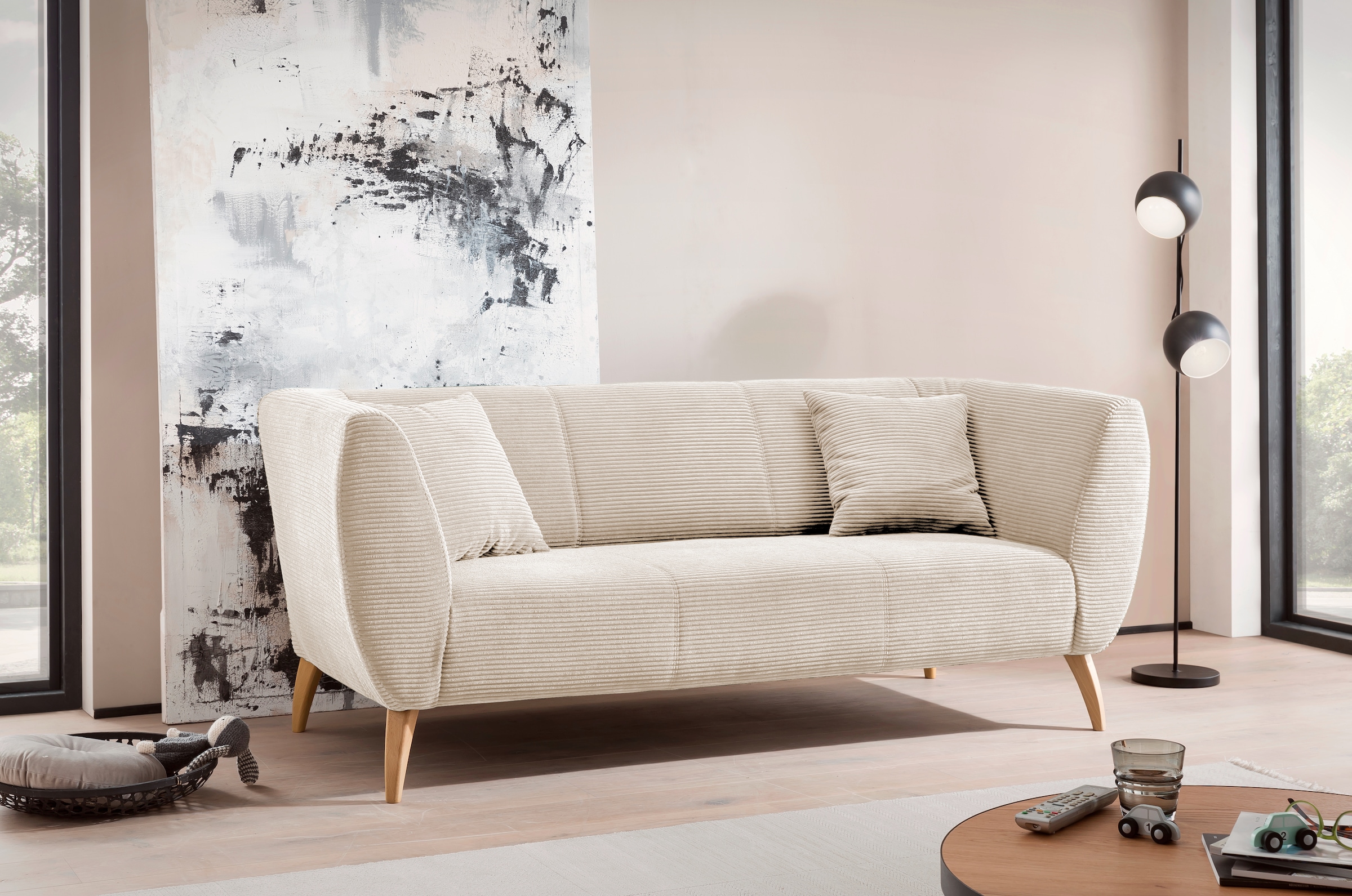 INOSIGN Polstergarnitur »Colori«, (Set, 2 tlg., 3-Sitzer und 2-Sitzer), auch als Loveseat erhältlich