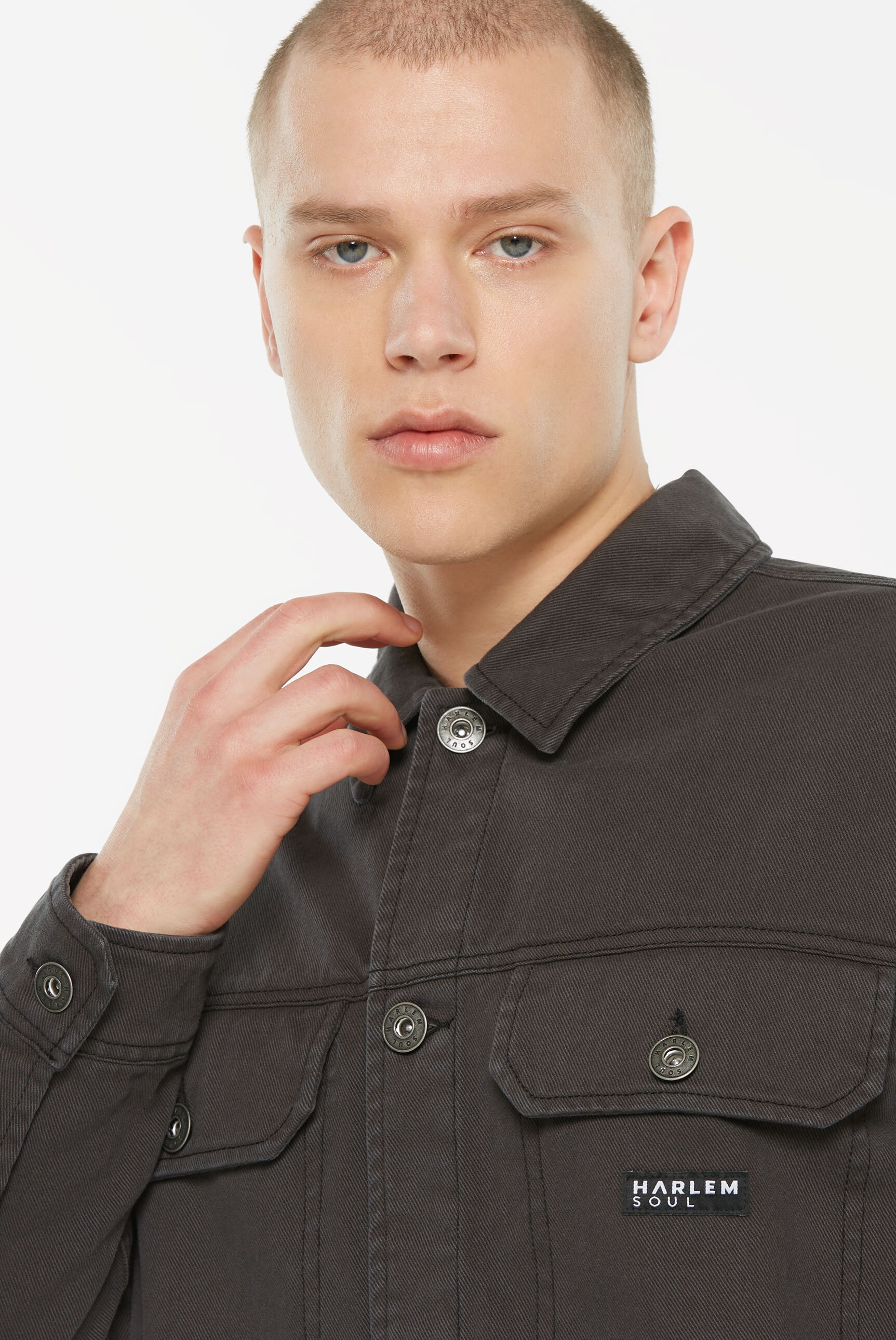 Harlem Soul Jeansjacke ohne Kapuze