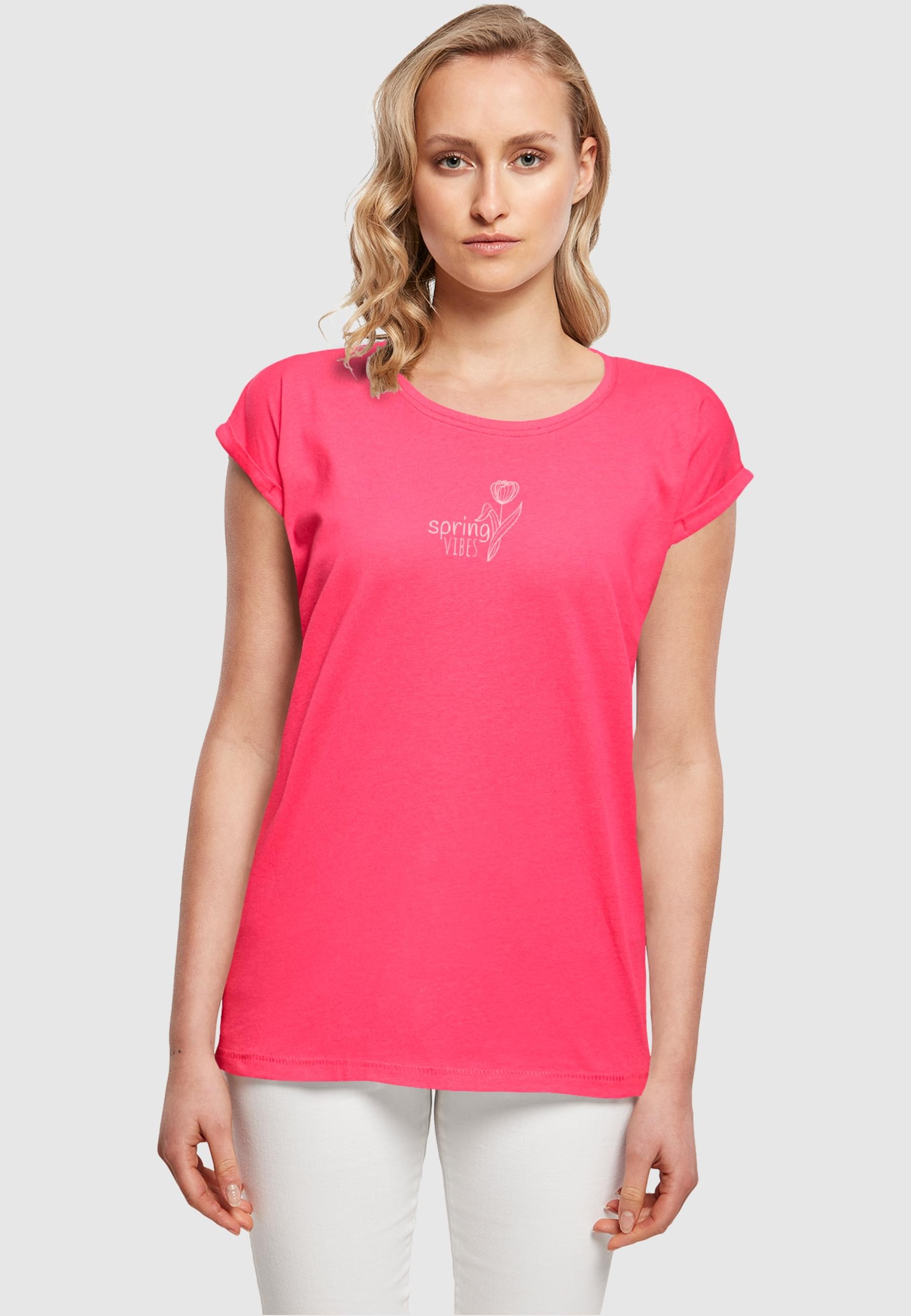Merchcode T-Shirt »Merchcode Damen Ladies Spring - Vibes T-Shirt«, (1 tlg.)