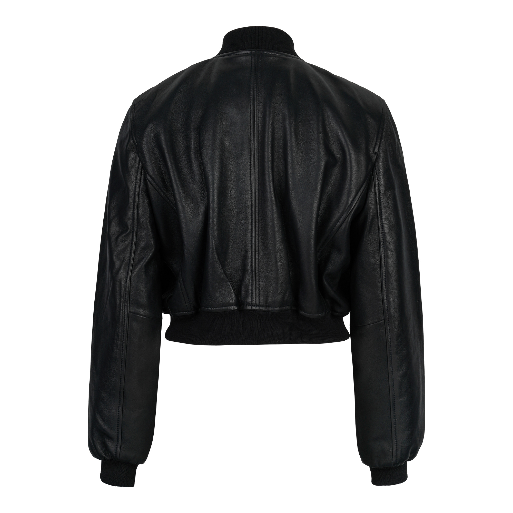 trueprodigy Bomberjacke »Paola Bomberjacke aus Leder mit Reißverschluss« ohne Kapuze