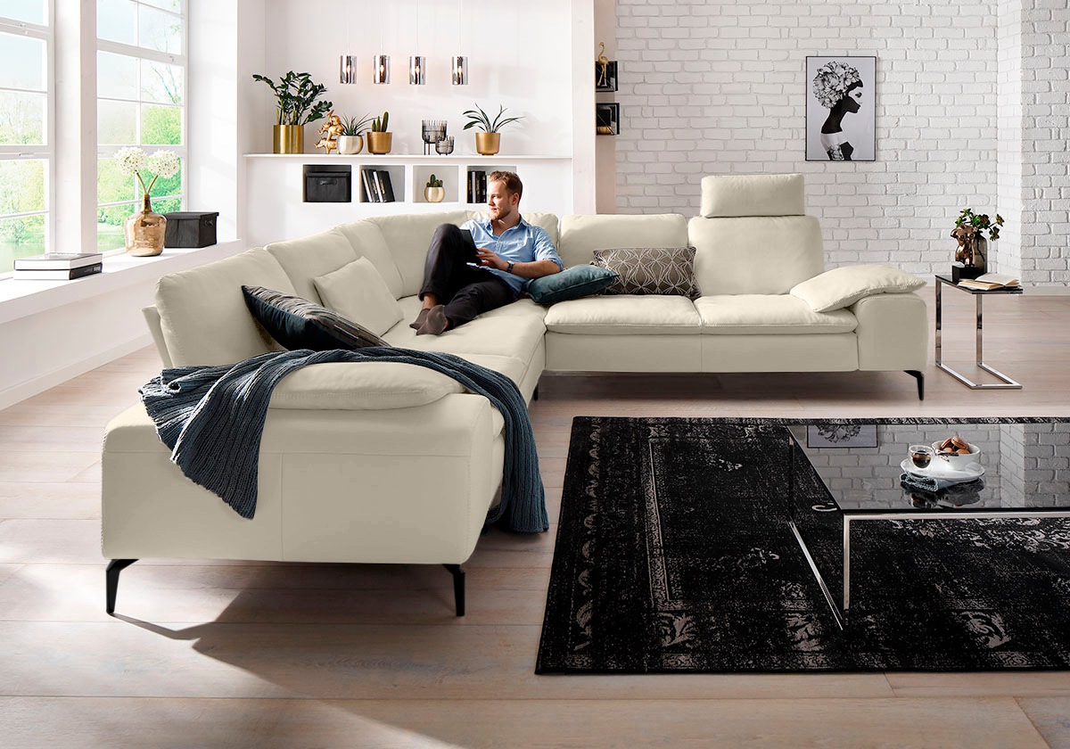 W.SCHILLIG Ecksofa "valentinoo, Designsofa, elegant und bequem, L-Form" mit günstig online kaufen