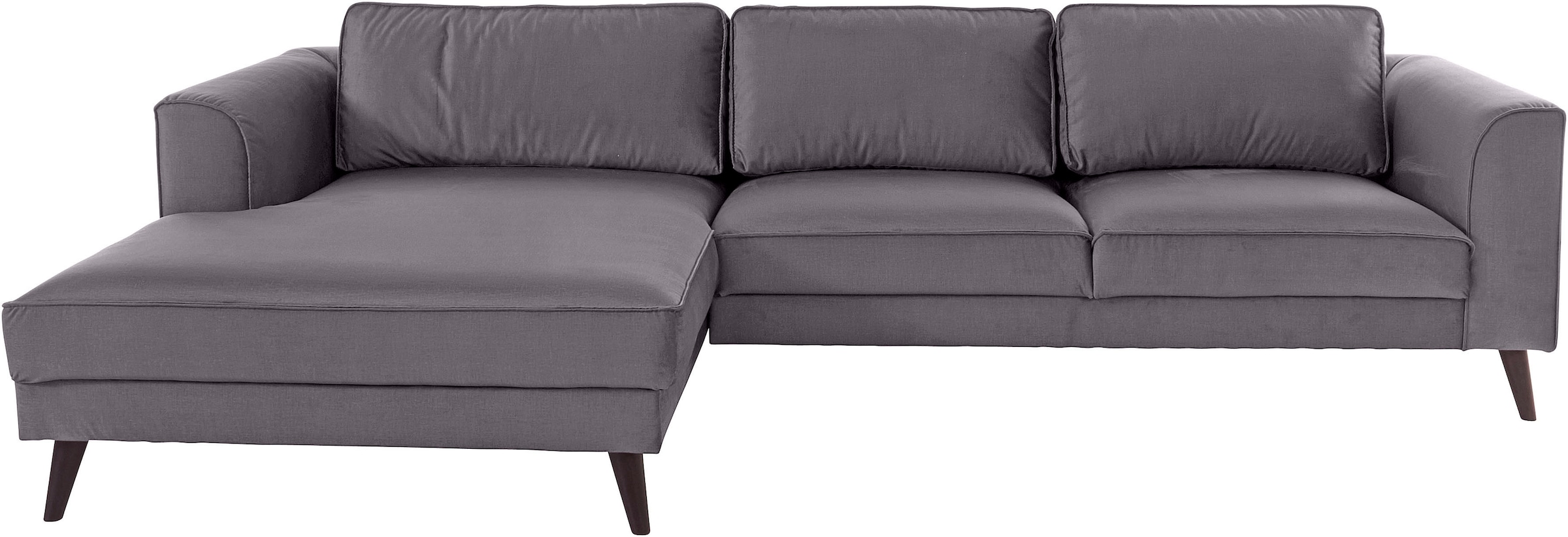 INOSIGN Ecksofa "Lumber Jack, elegant und bequem, Breite 280, hoher Fuß, L- günstig online kaufen