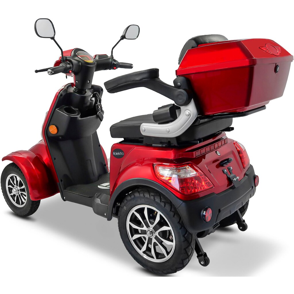 Rolektro Elektromobil »Rolektro E-Quad 25 V.3, Lithium Akku«, 25 km/h, (mit Topcase)