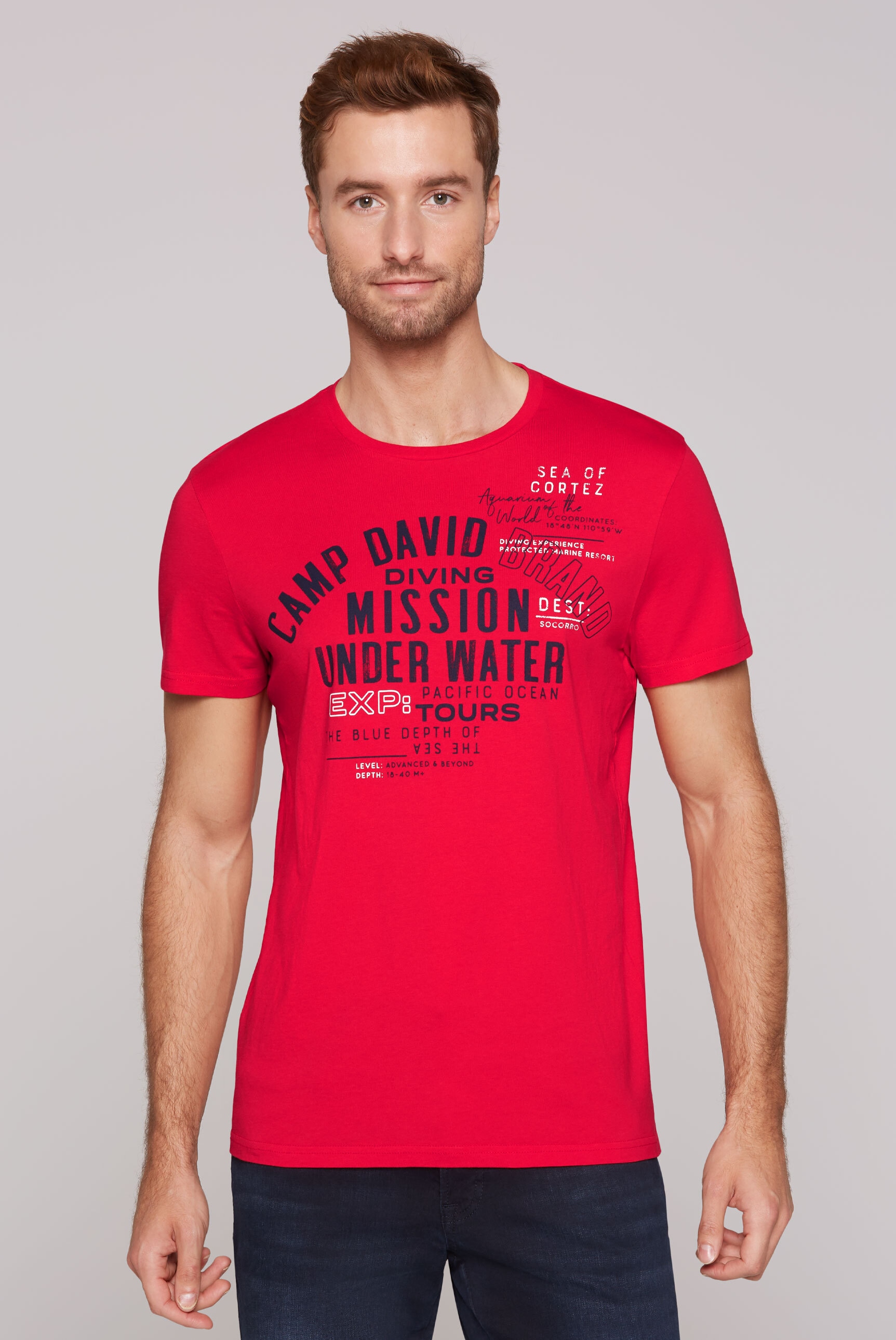 CAMP DAVID Rundhalsshirt, aus Baumwolle günstig online kaufen