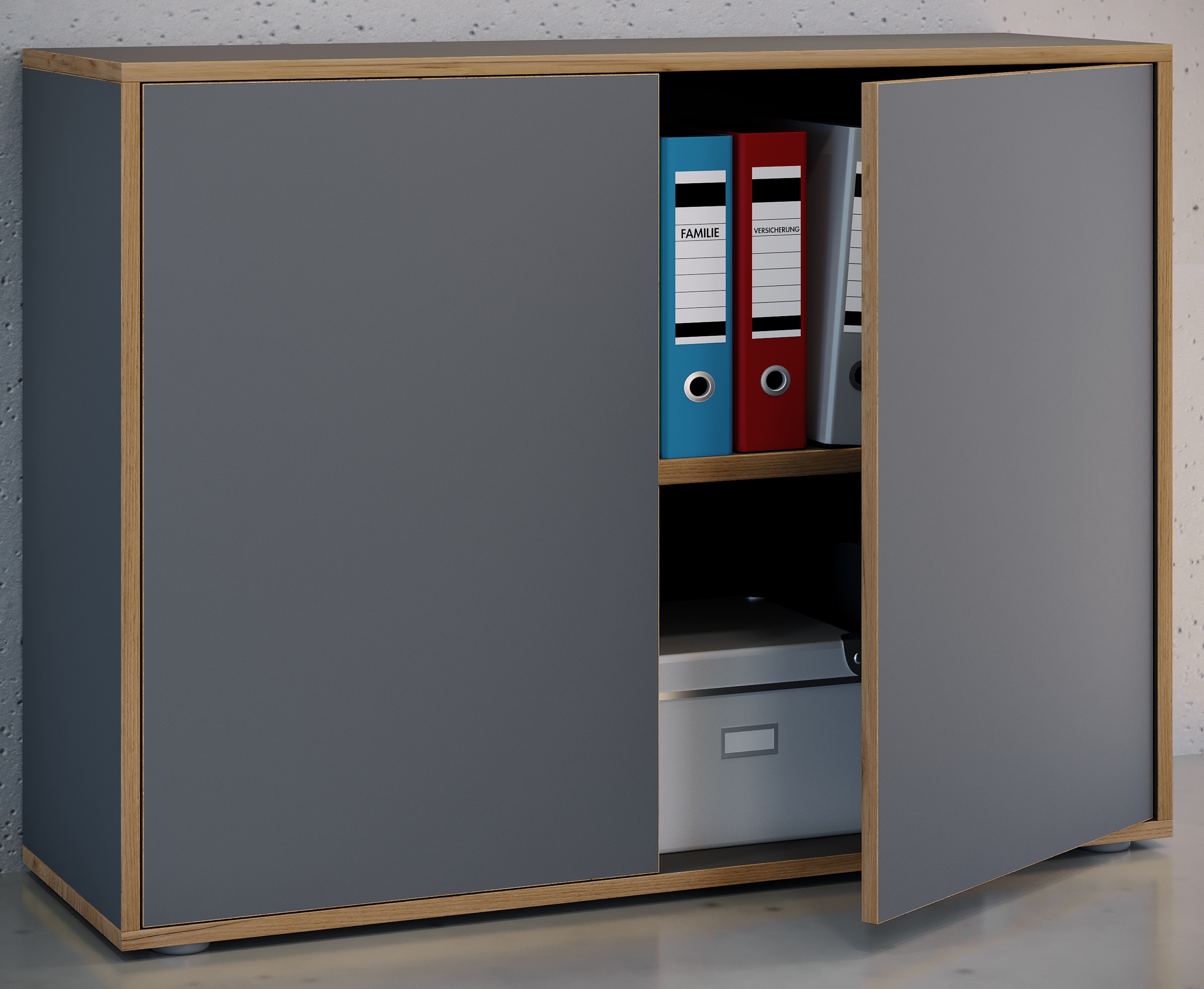 VCM Aktenschrank »Büroschrank Aktenschrank Sideboard Salia 2fach«
