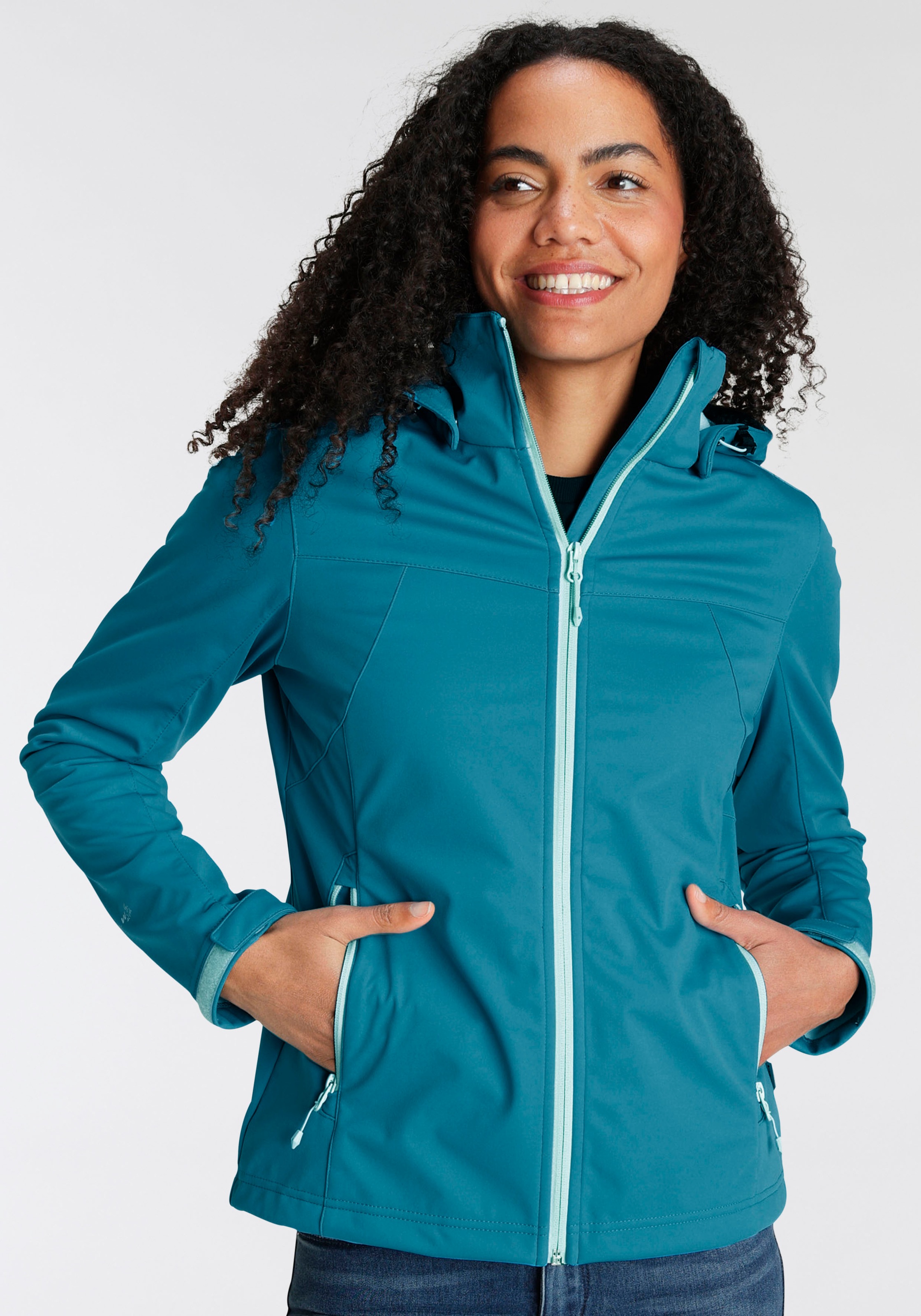 Black Friday Icepeak Softshelljacke »D SOFTSHELLJACKE BOISE«, mit Kapuze,  Wasserdicht & Winddicht | BAUR