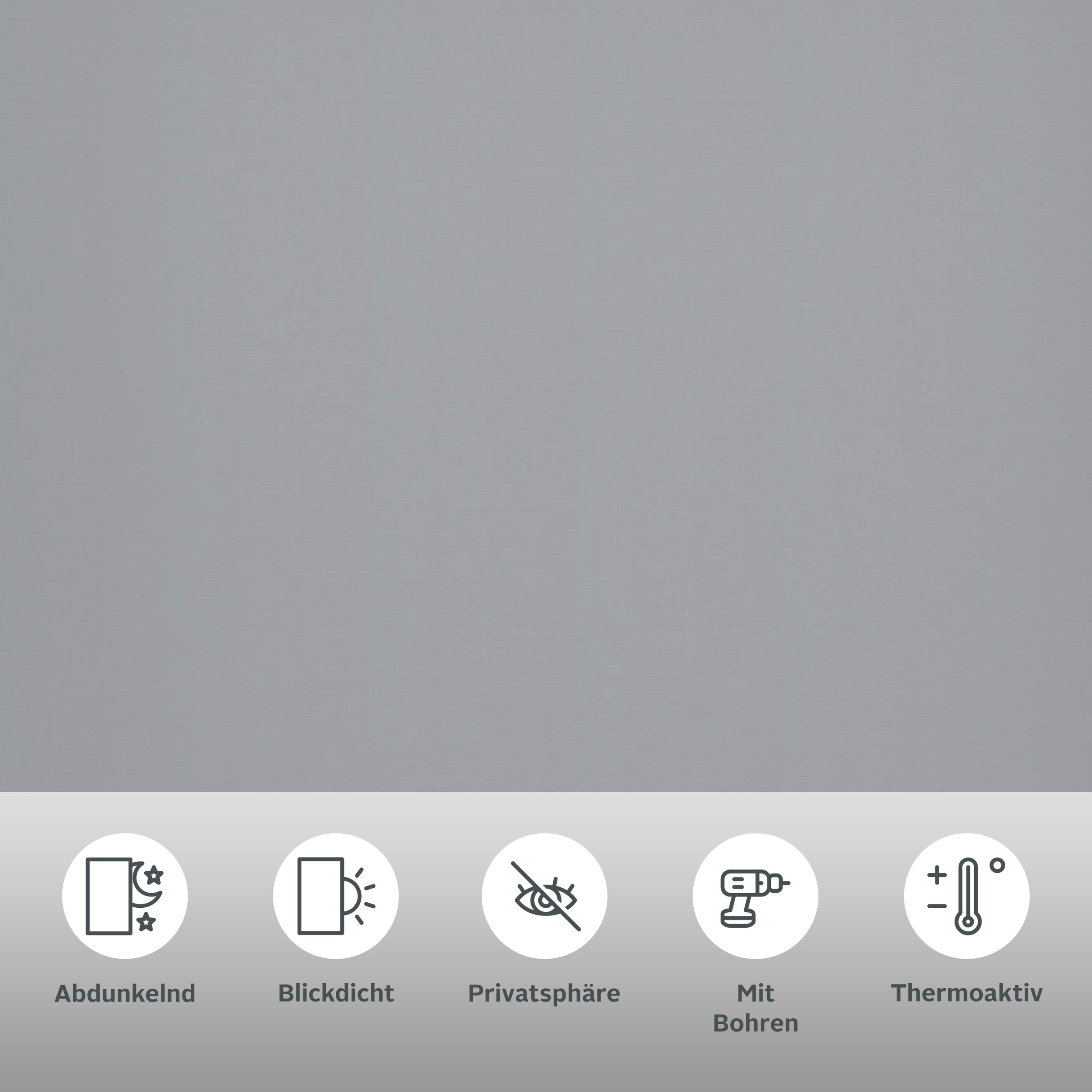 Thumbnail - my home "Tia" abdunkelnd Sichtschutz  Verdunkelung  energiesparend mit Bohren freihängend Schraubmontage