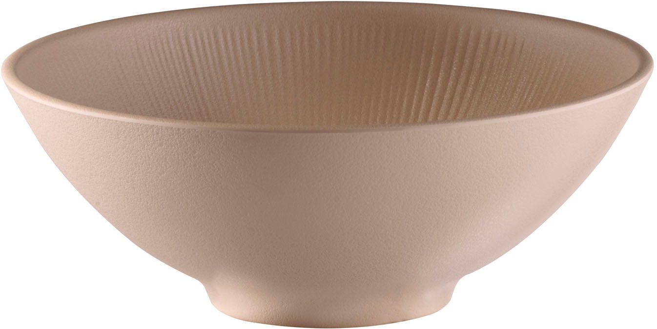 APS Schale "Schüssel "NERO", 1,7 Liter, Ø 24 cm, Höhe 9 cm", Ø 24cm, beige, Schüsseln, aus Melamin