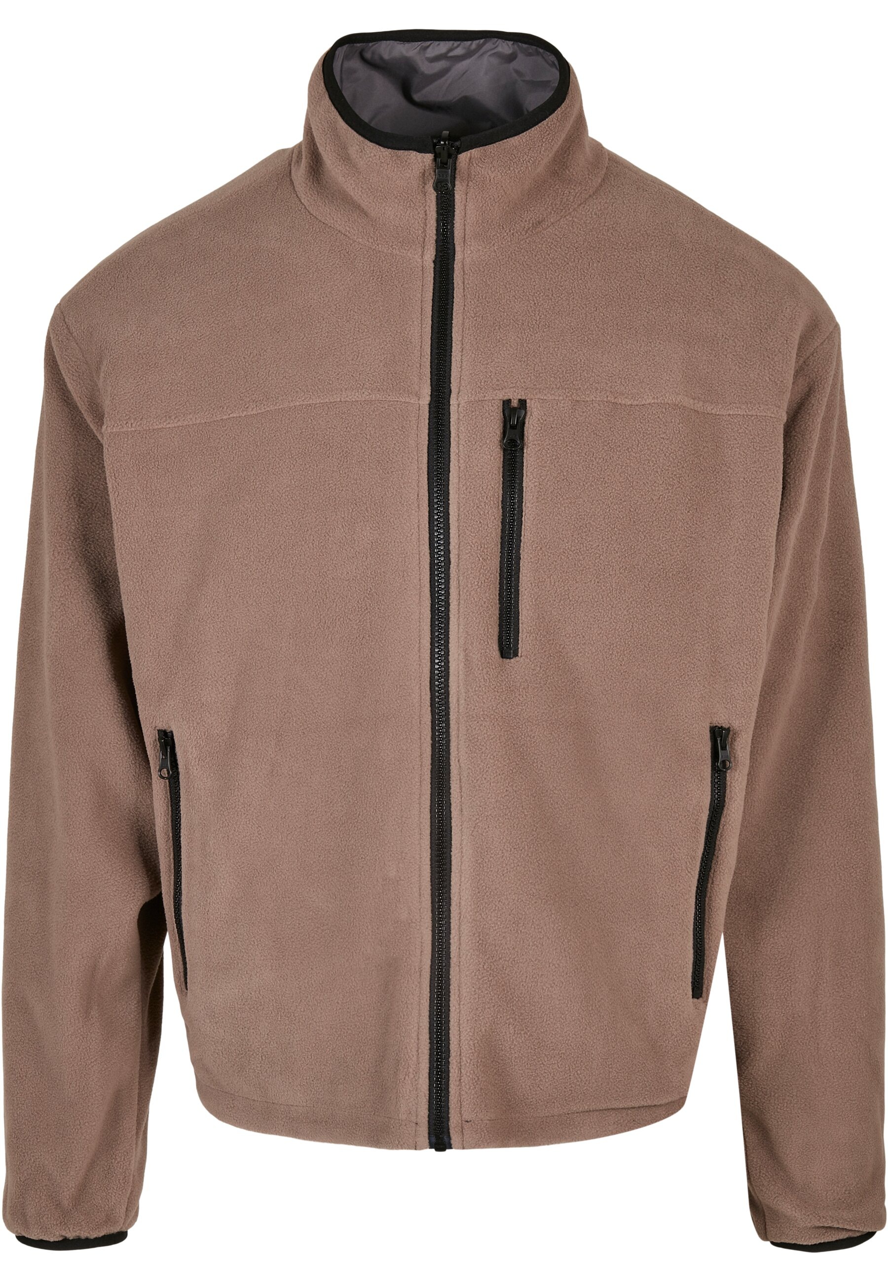 URBAN CLASSICS Allwetterjacke »Urban Classics Herren Reversible Polar Fleece Jacket« 1 Stk. tlg. ohne Kapuze