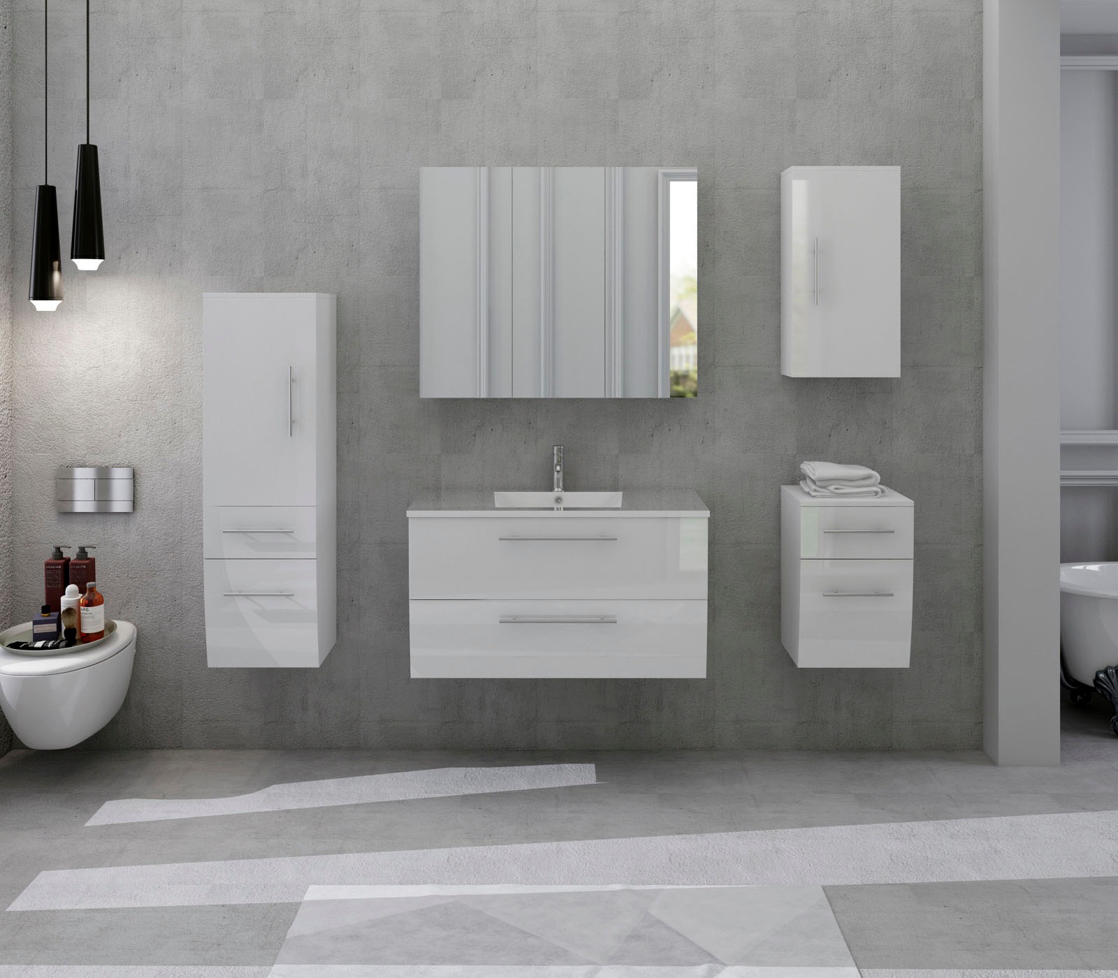 Salesfever Badmobel Set 389706 5 Tlg Bestellen Baur