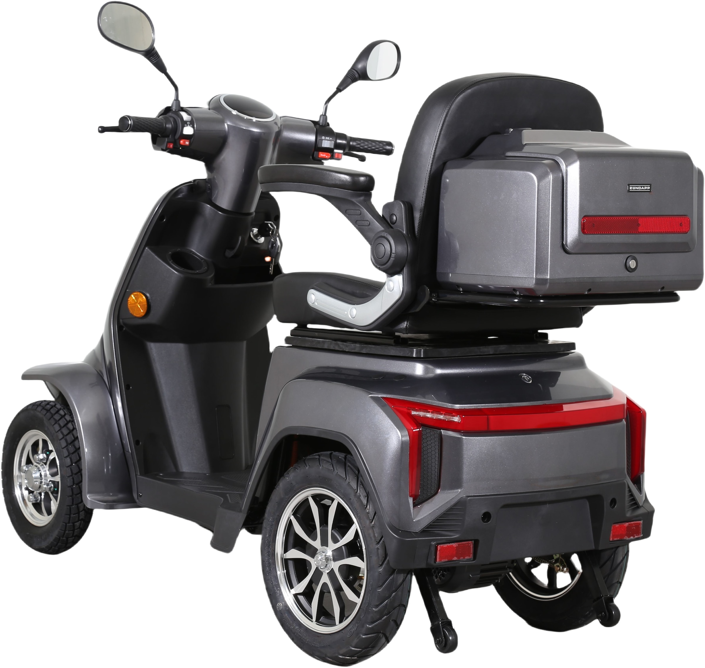 Zündapp Elektromobil »Zündapp Volt 1000W 20 km/h inkl. Topcase dunkelgrau«, Topcase