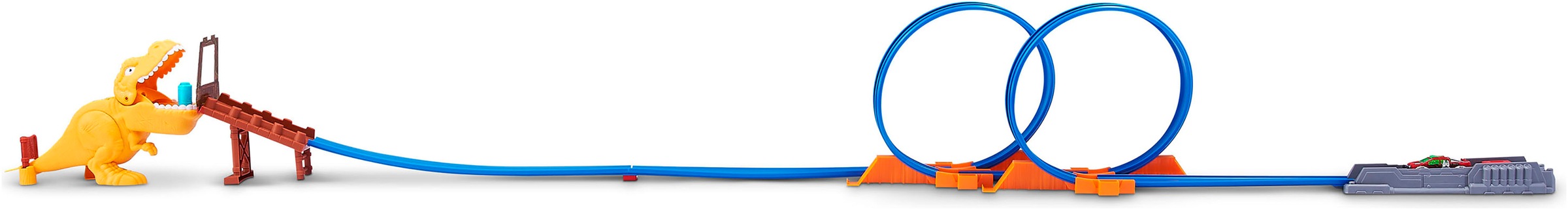 ZURU Autorennbahn »Metal Machines, T-Rex Attack« Inkluisve 1 Fahrzeug