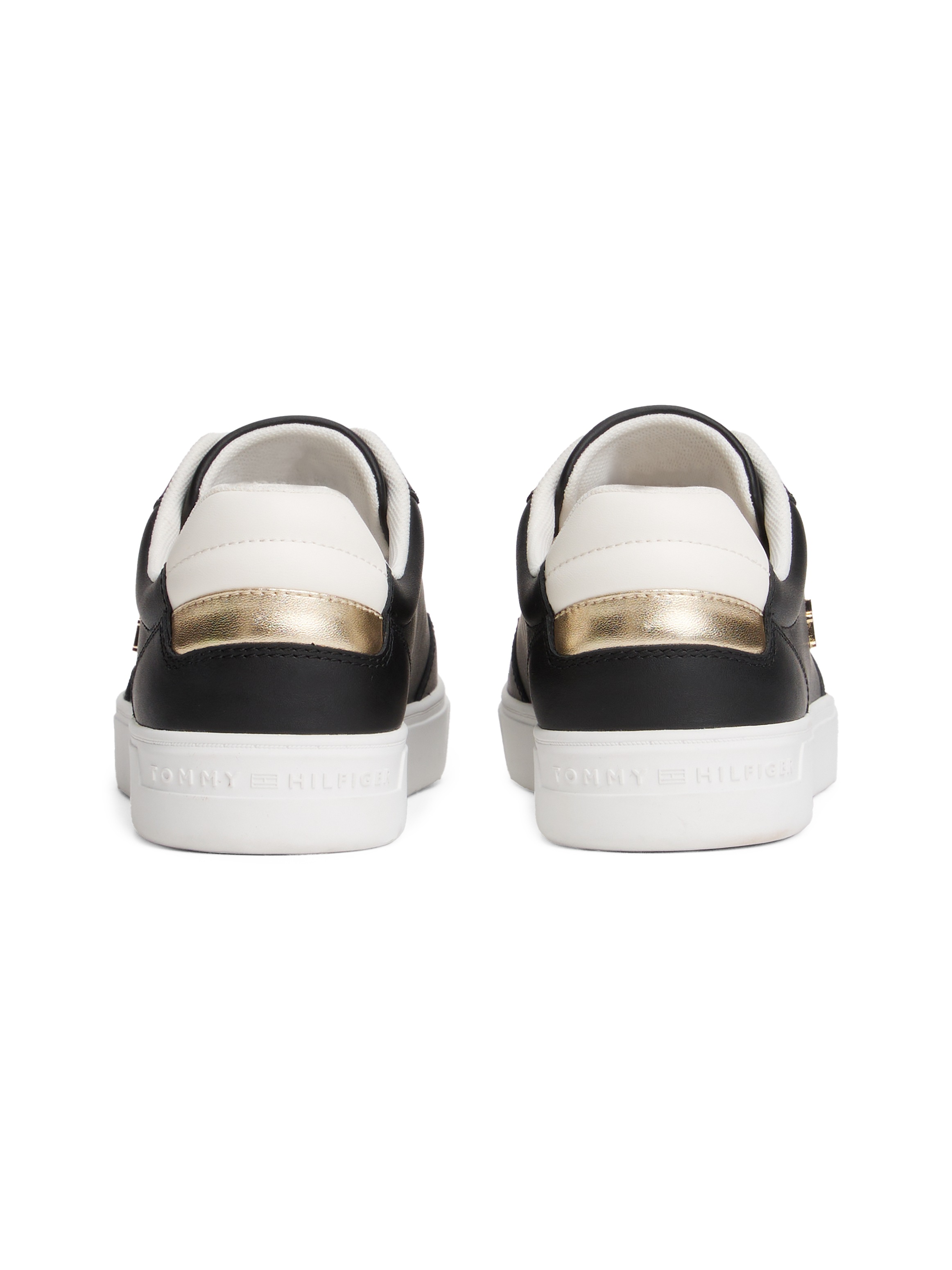 Tommy Hilfiger Plateausneaker »ESSENTIAL ELEVATED COURT SNEAKER«, Freizeitschuh, Halbschuh, Schnürer mit Ziernähten und Kontrastbesatz