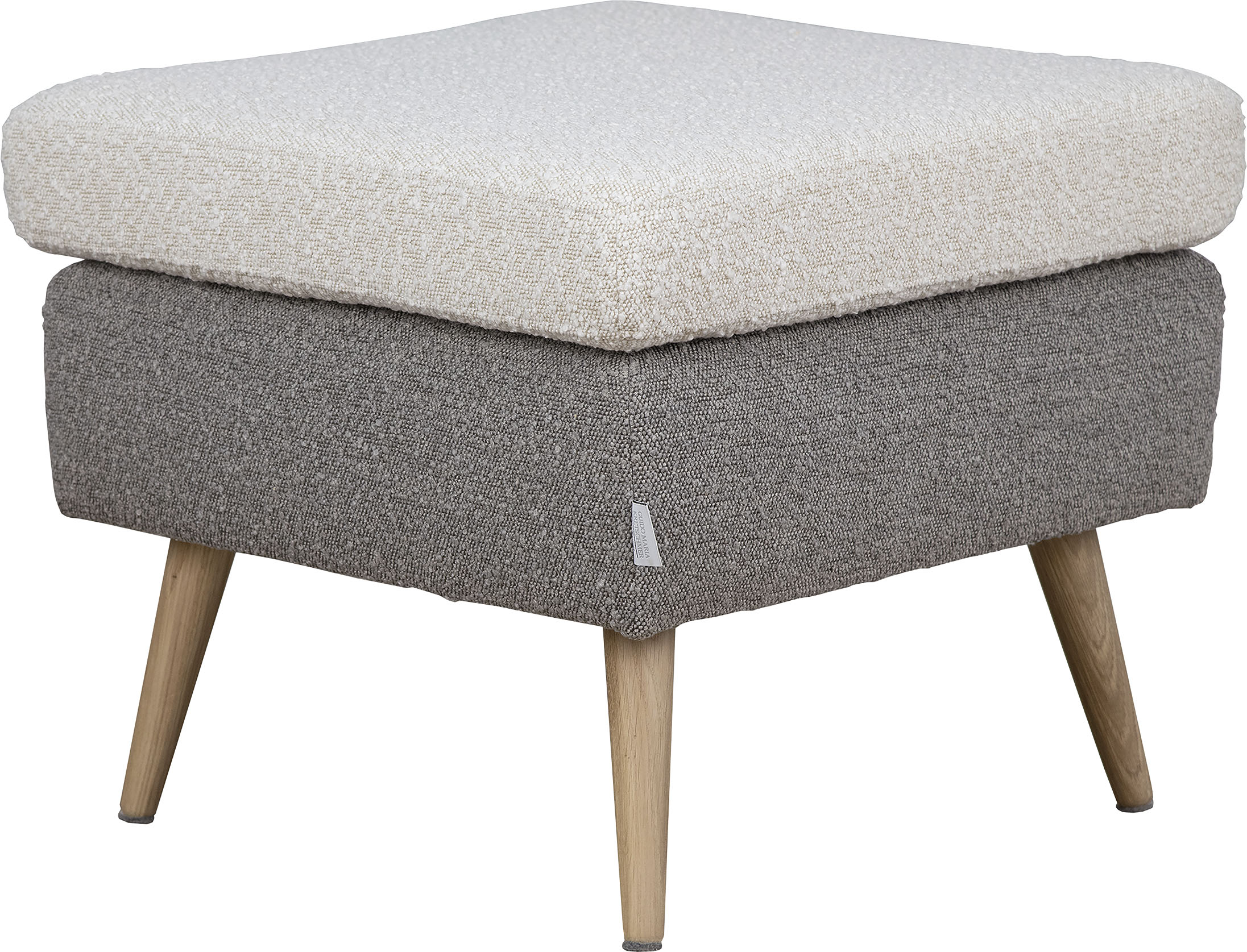 OTTO home Hocker "Salla" 2-farbig, Bouclé oder Struktur fein, passend zum Sessel