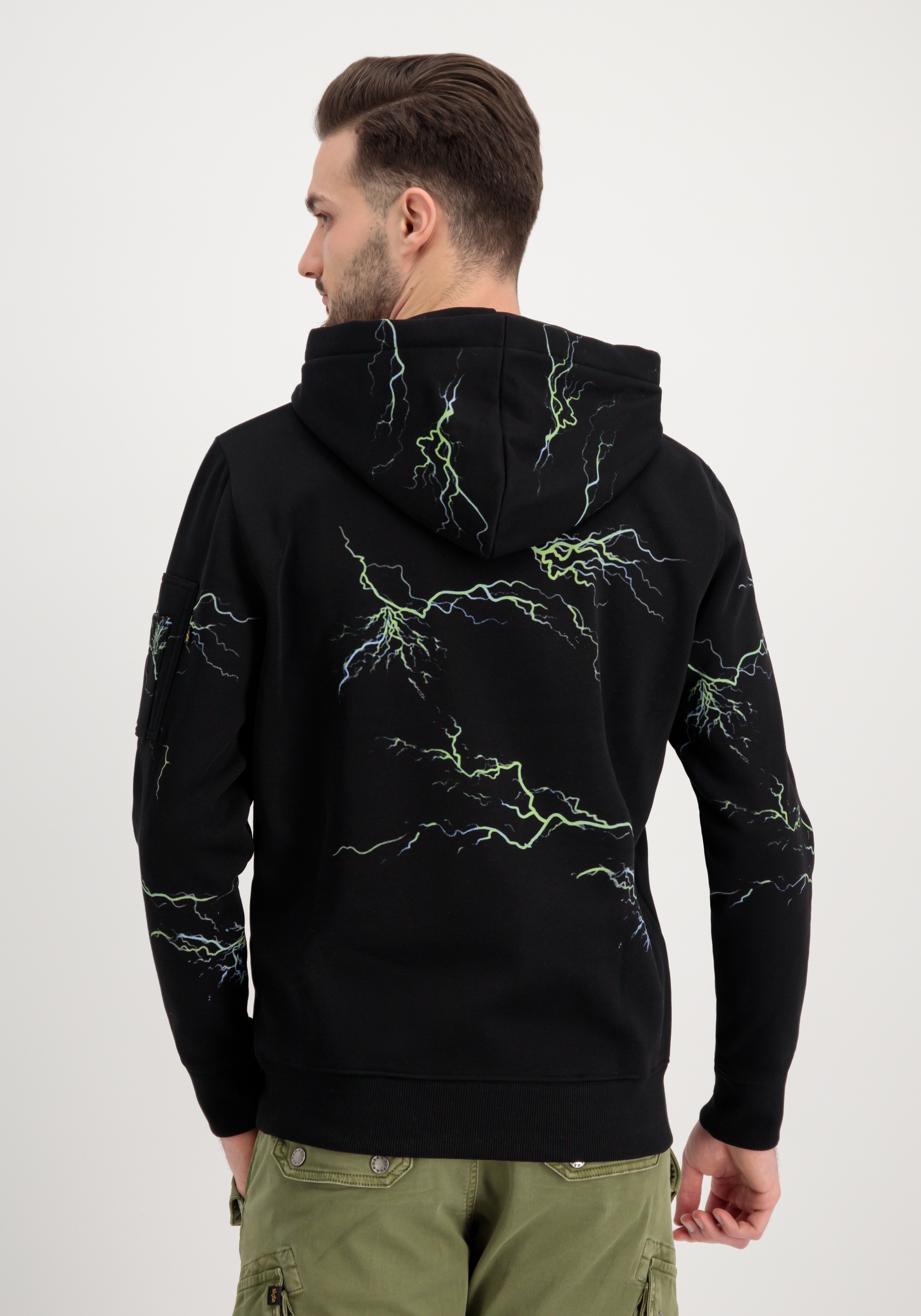 Alpha Industries Hoodie "Alpha Industries Men - Hoodies Lightning AOP Hoodi günstig online kaufen