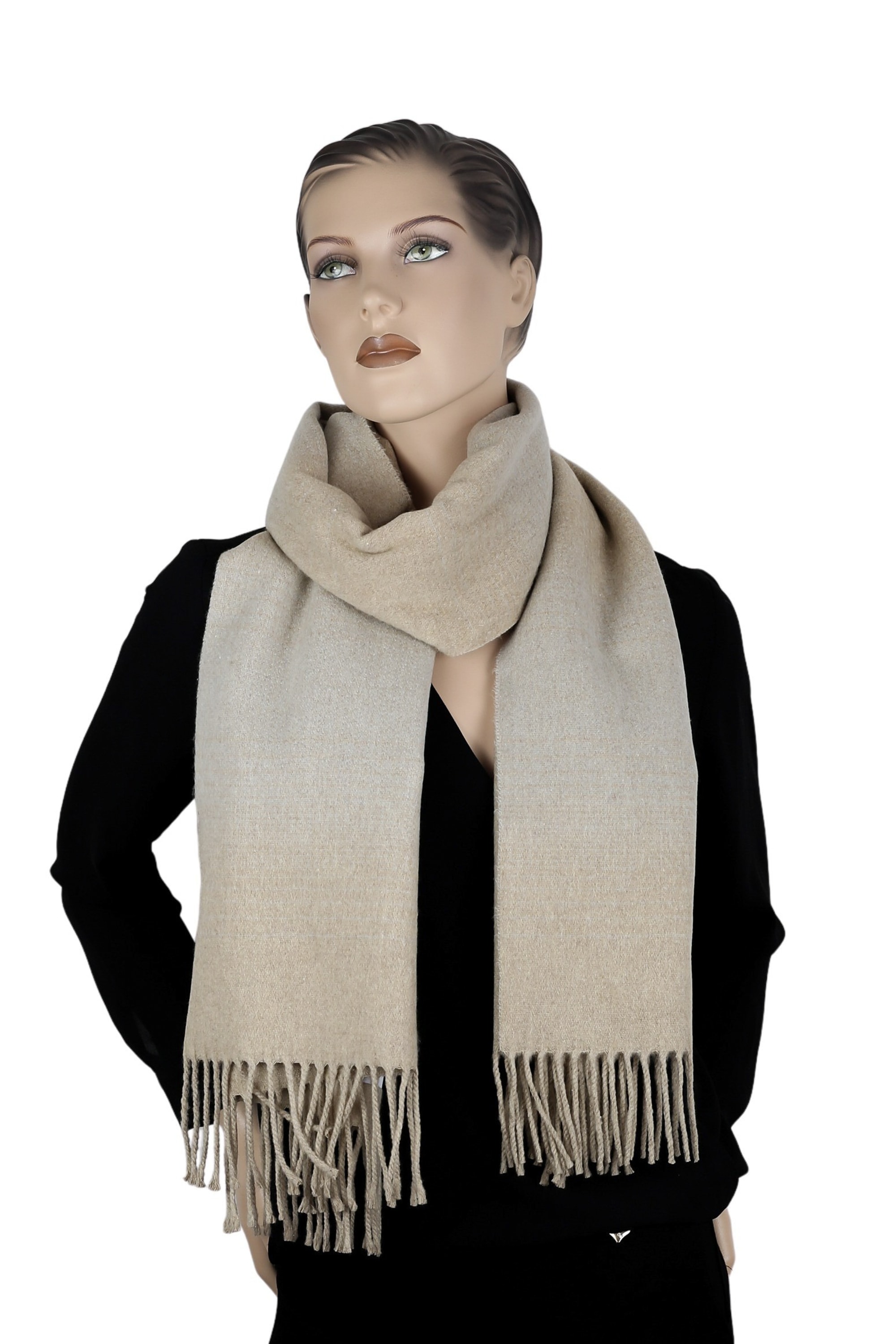 COLLEZIONE ALESSANDRO Wollschal »Greige«, in modischem beige-grau, Made in Italy