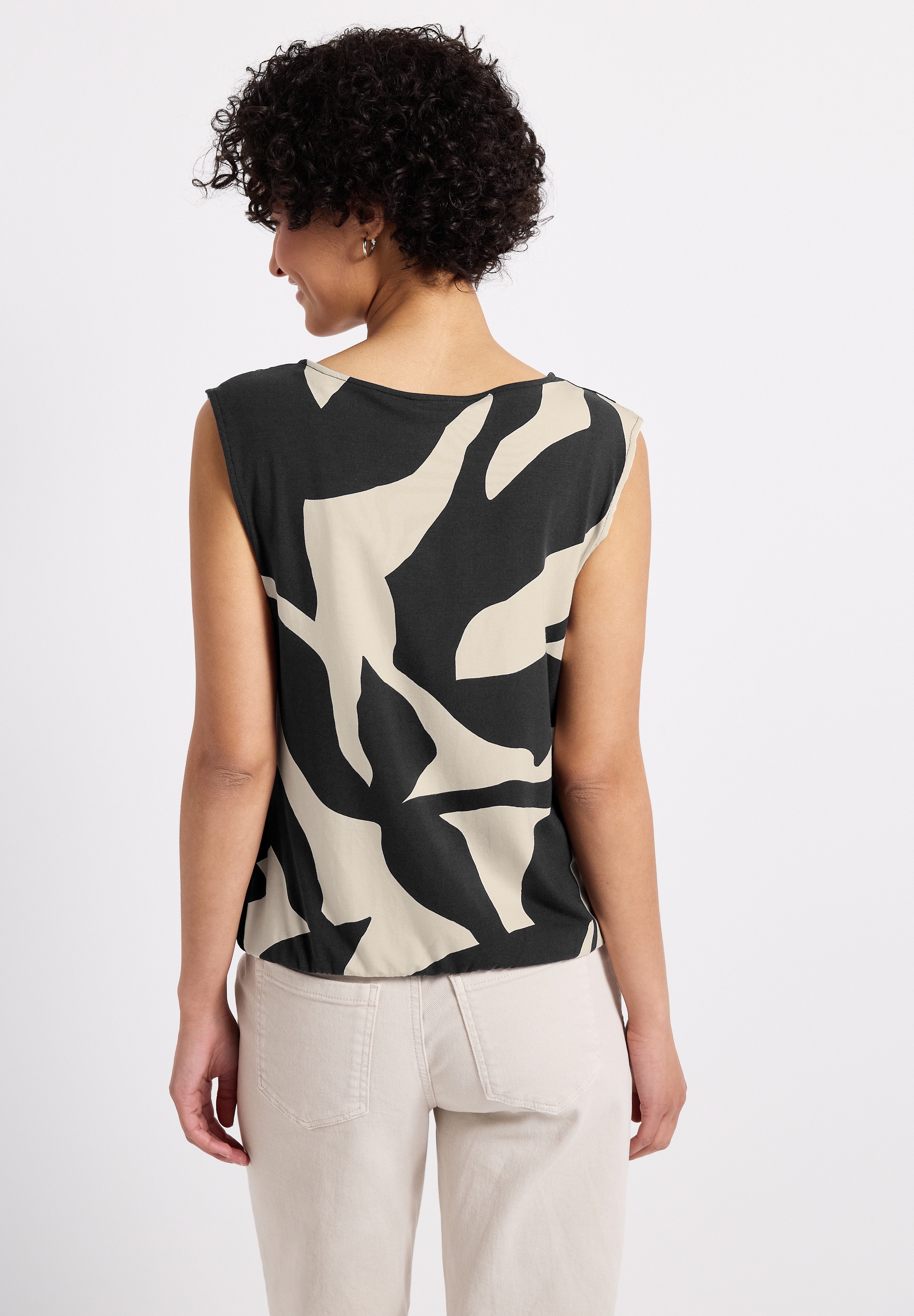 STREET ONE Shirttop, mit Elastiksaum