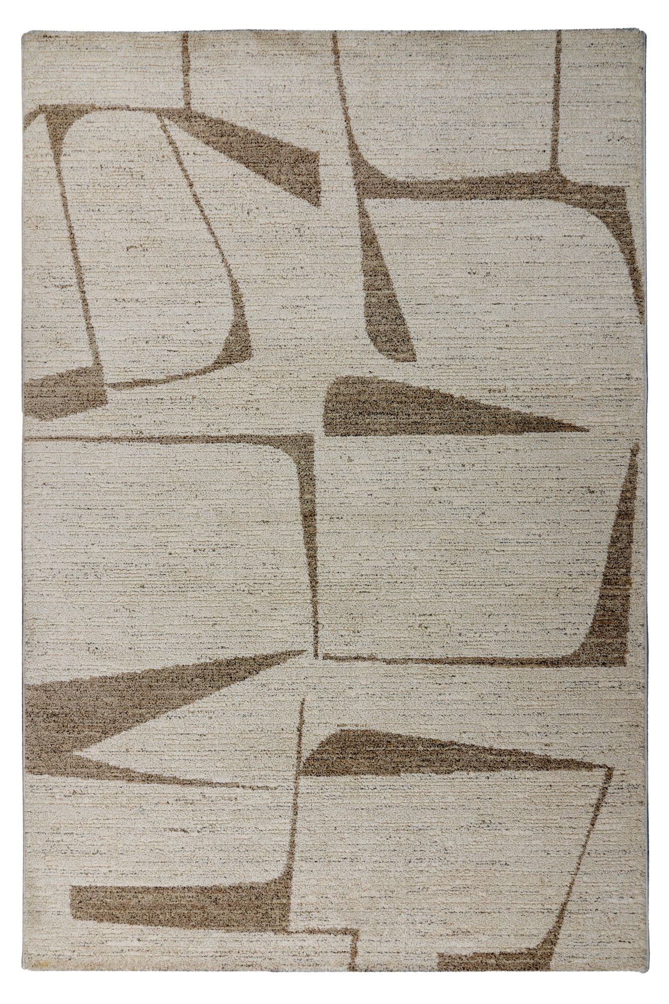 Teppich KAYOOM "Napoli 535", creme, B:120cm H:18mm L:170cm, Polypropylen, Teppiche, Teppich, Kurzflor, Modernes Muster, Fußbodenheizungsgeeignet, Wohnzimmer