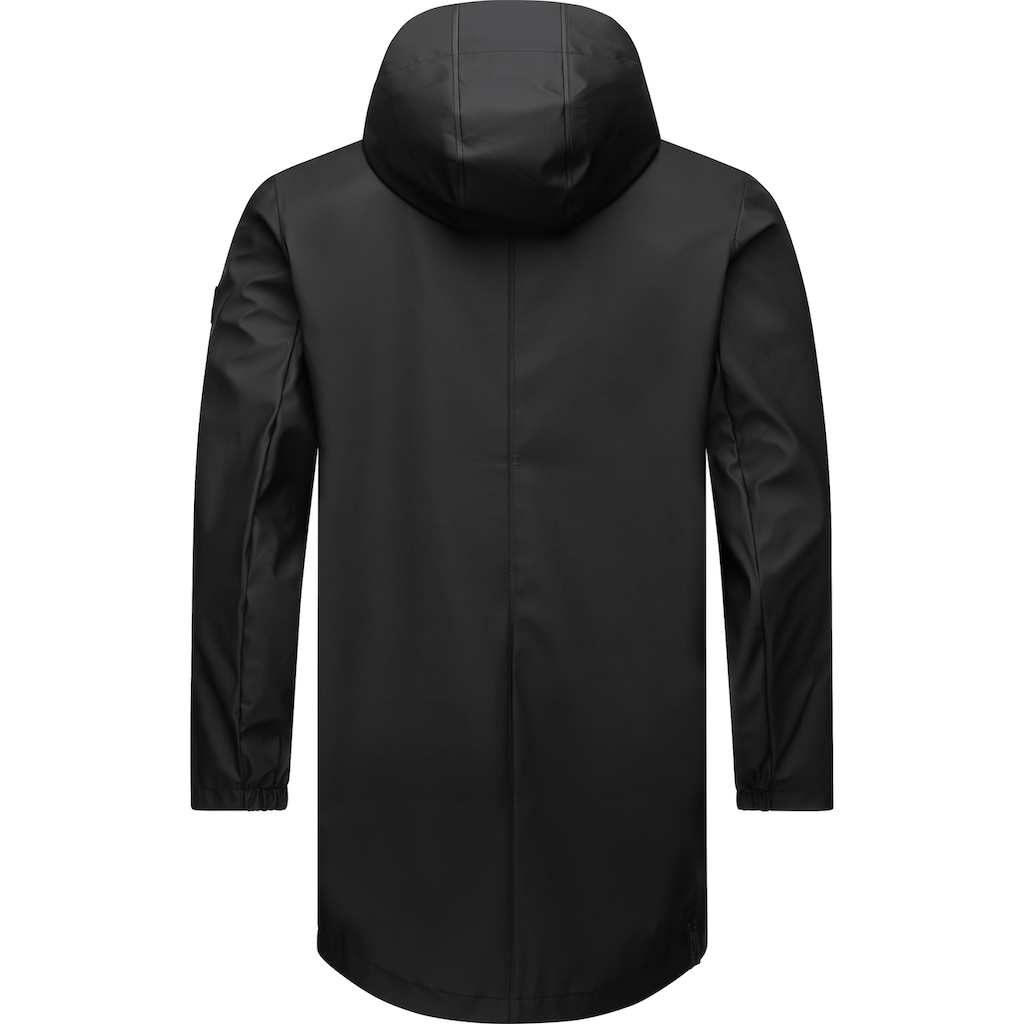 Ragwear Regenmantel »Sanwoy«, Lange, wasserdichte Herren Regenjacke mit Kapuze