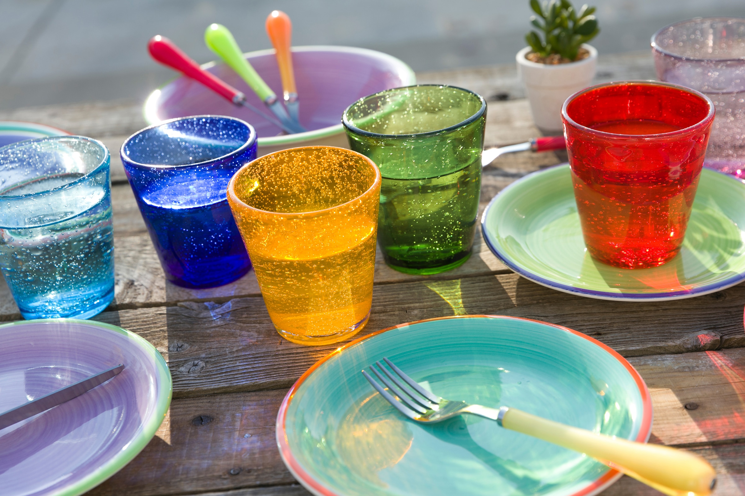 Villa d'Este Gläser-Set »Cancun«, (Set, 6 tlg.), Wassergläser-Set, 6-teilig, Inhalt 330 ml