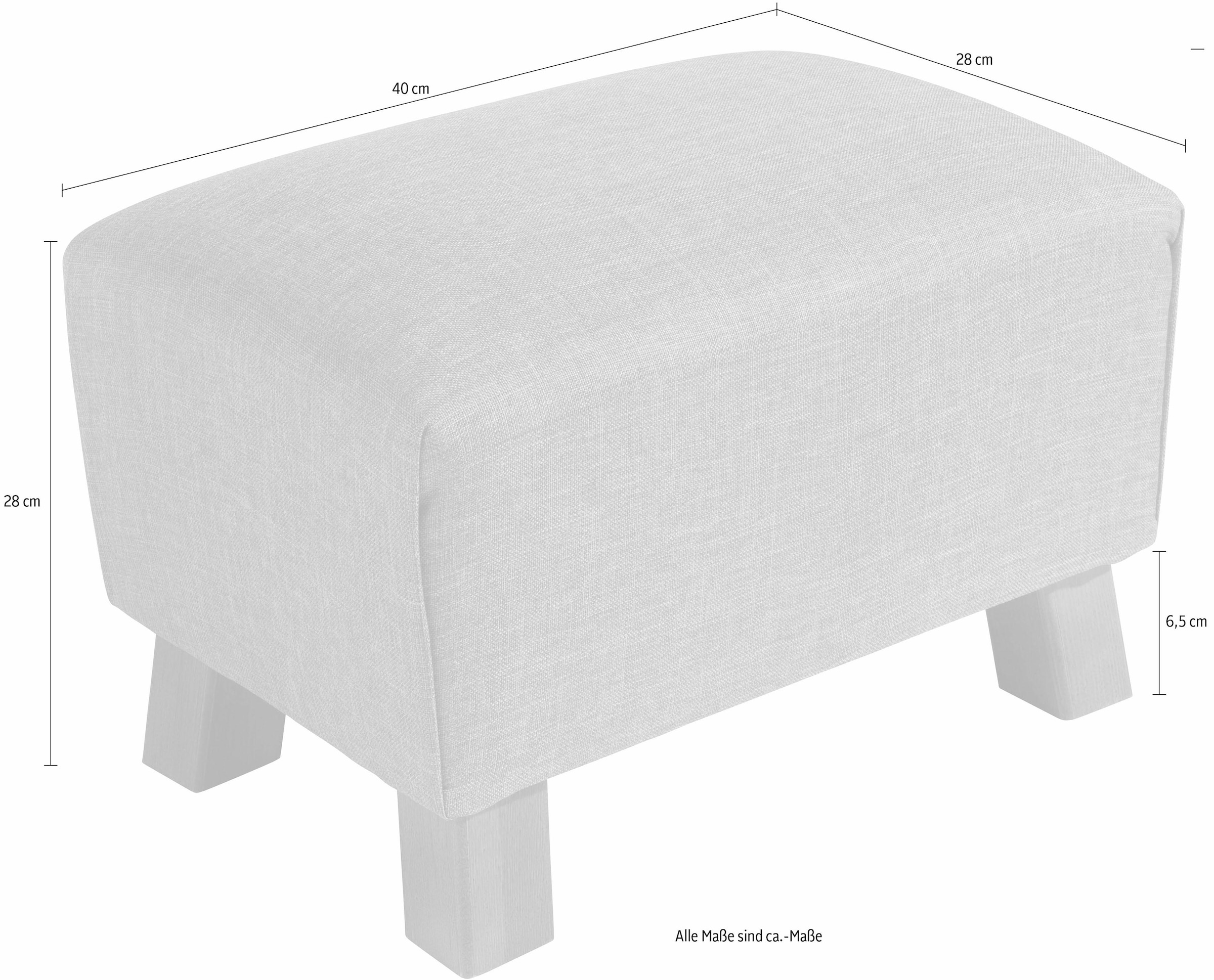 Max Winzer® Fußhocker »Footstool«, Minihocker Breite 40 cm