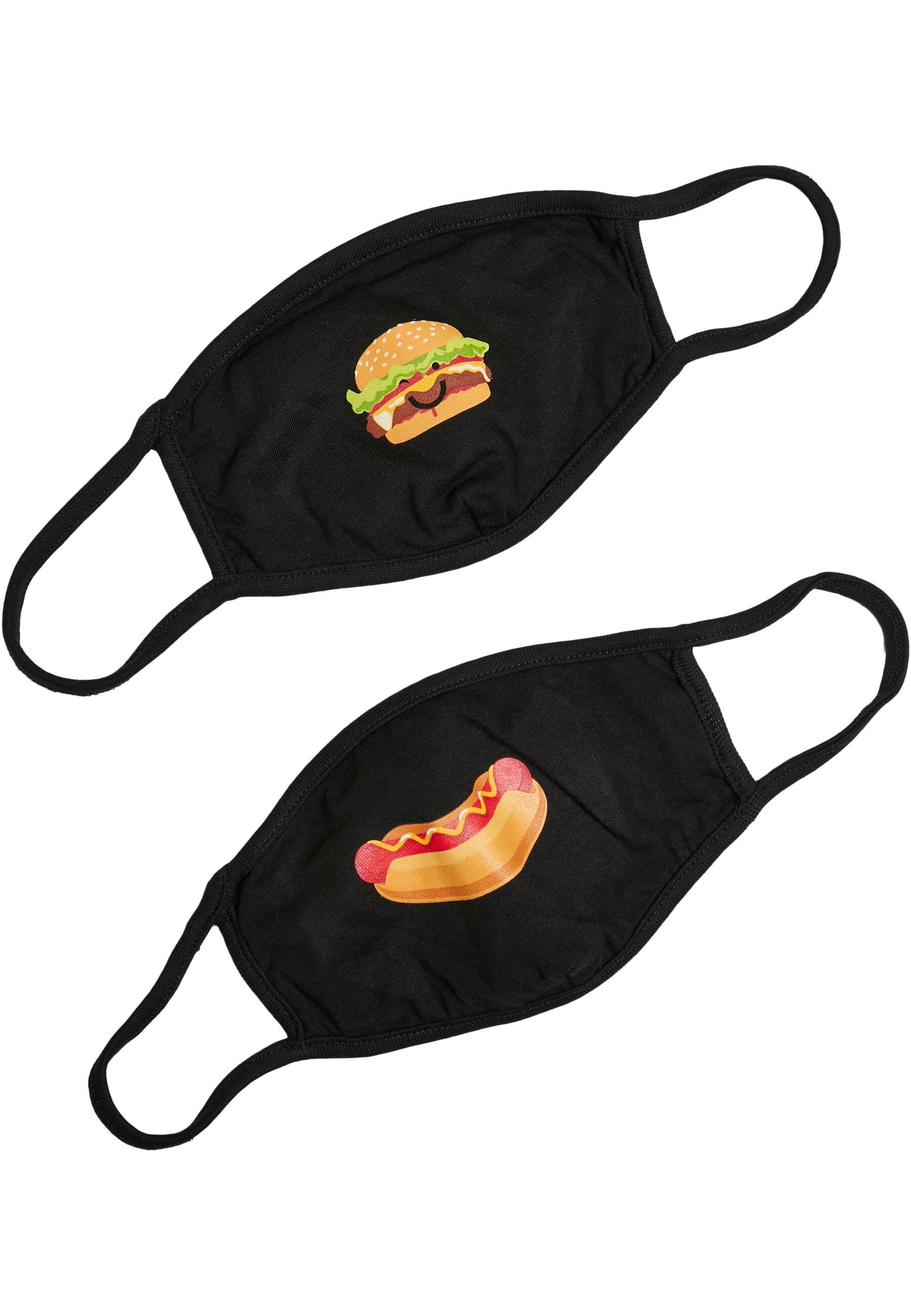 MisterTee Mund-Nasen-Maske »MisterTee Unisex Burger and Hot Dog Face Mask 2-Pack«