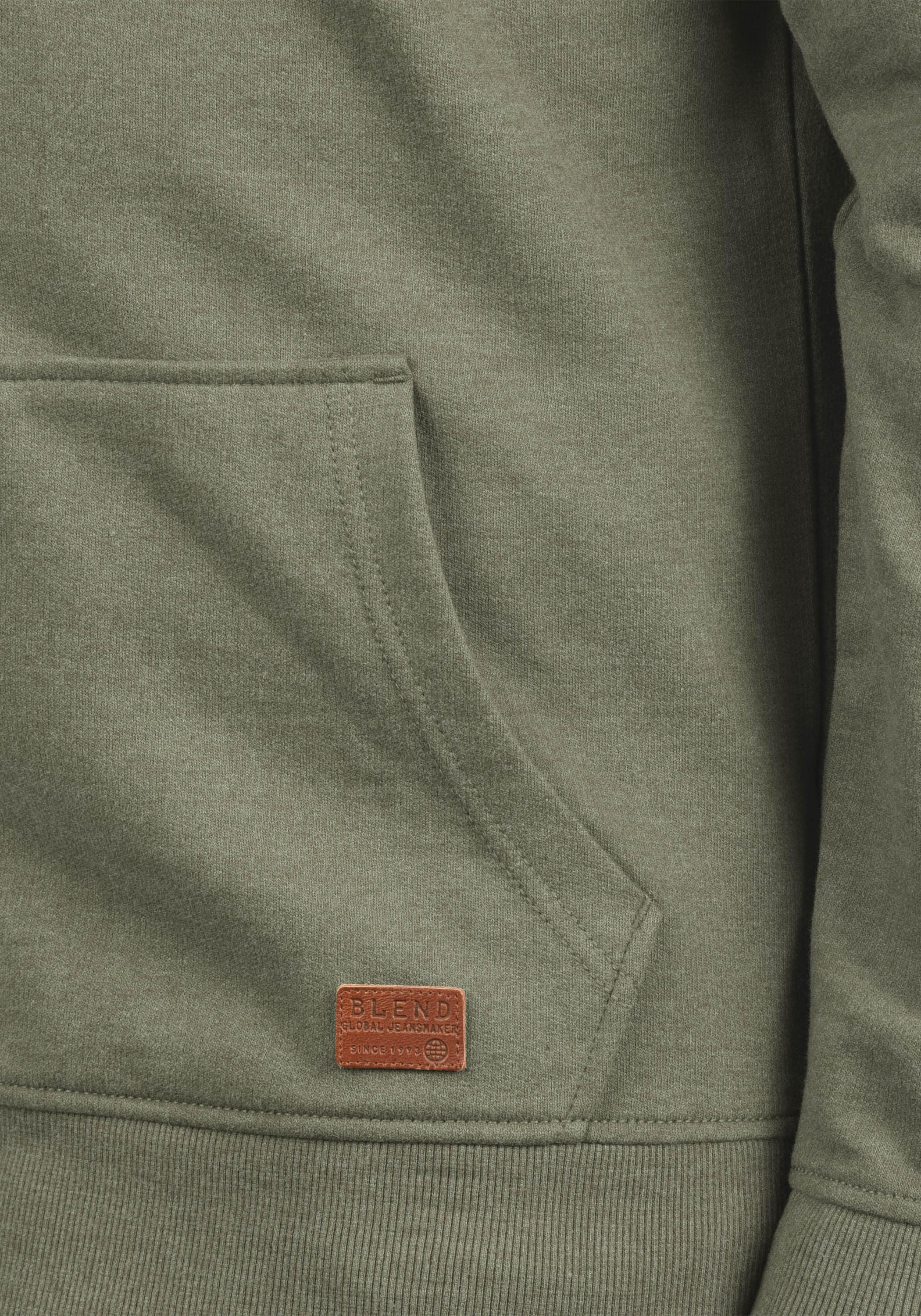 Blend Kapuzenpullover »BHHulker« Stilvolle Kapuzensweatjacke mit weicher Fleece-Innenseite