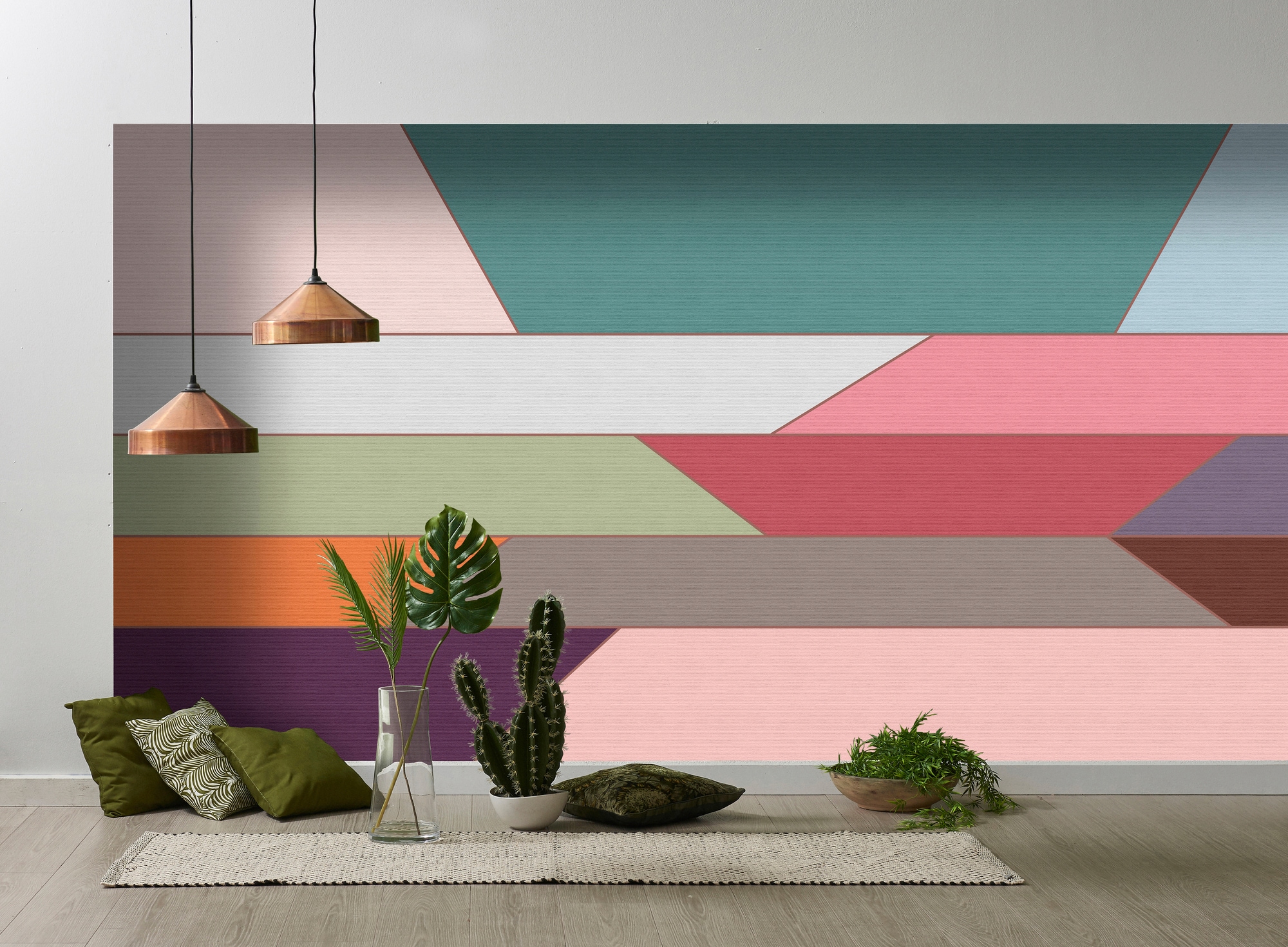 living walls Fototapete »Walls by Patel Geometry 2«, Vlies, Wand, Schräge
