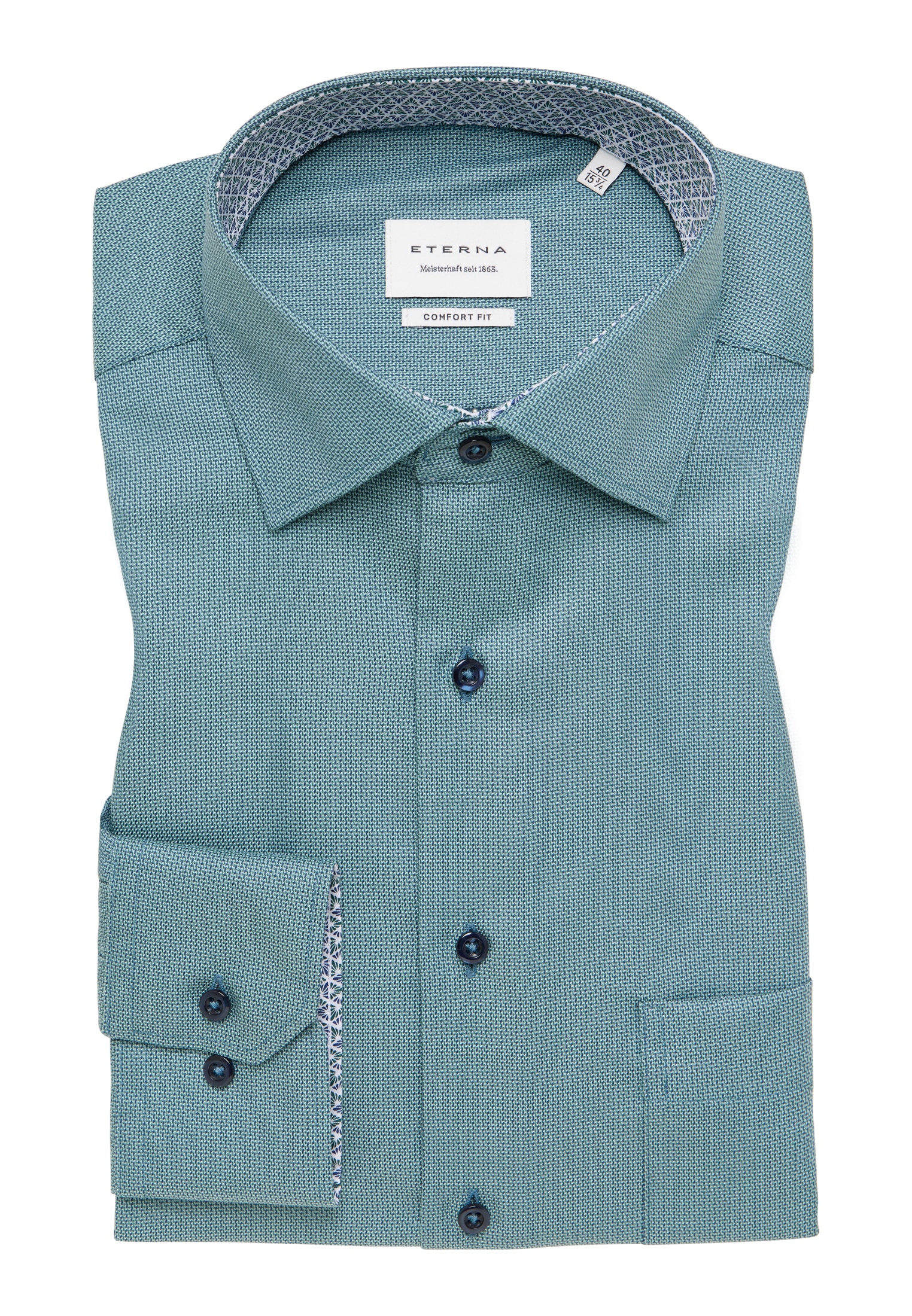 Eterna Langarmhemd »COMFORT FIT« NON IRON (bügelfrei)