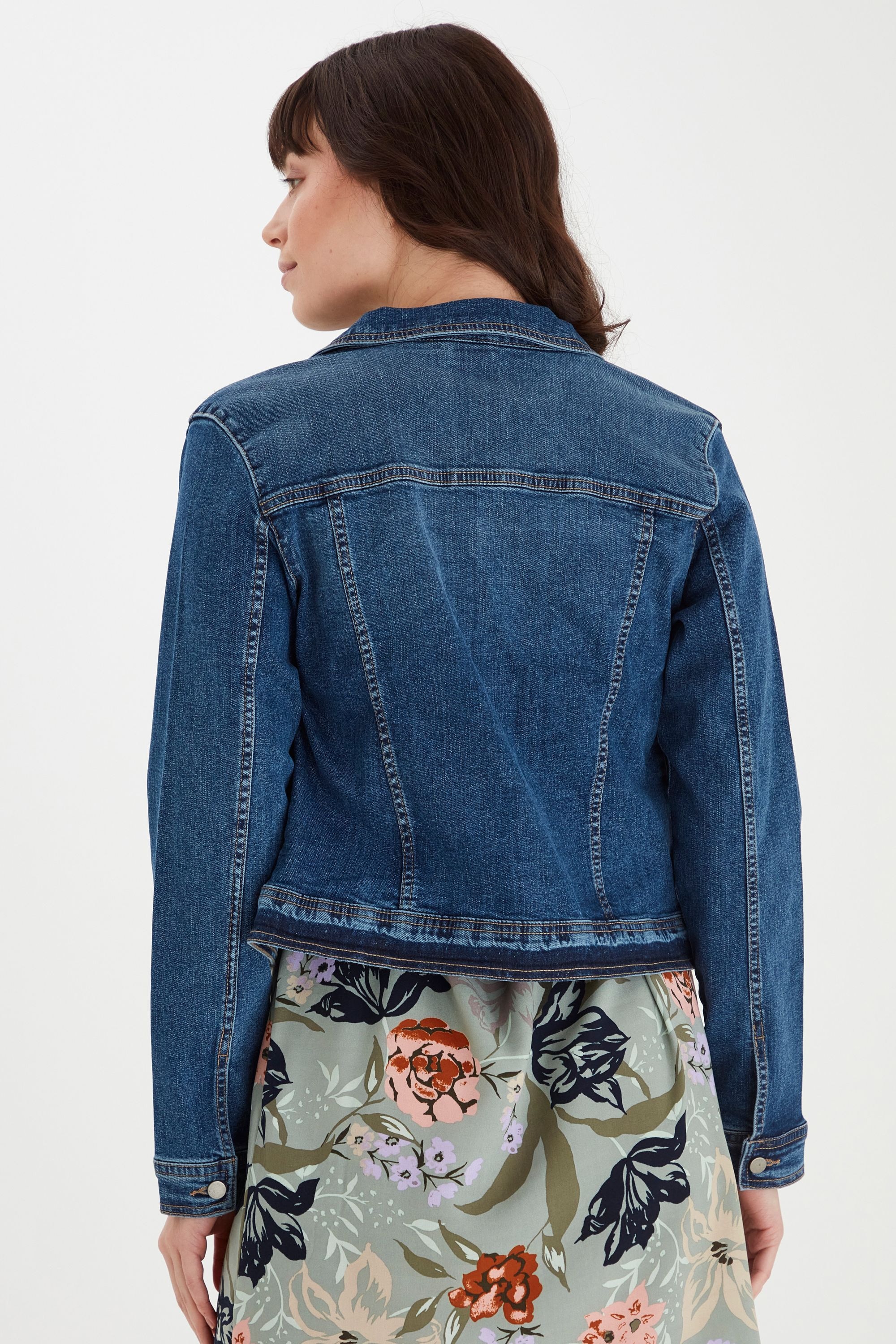 fransa Jeansjacke »Jeansjacke FRVocut«, ohne Kapuze