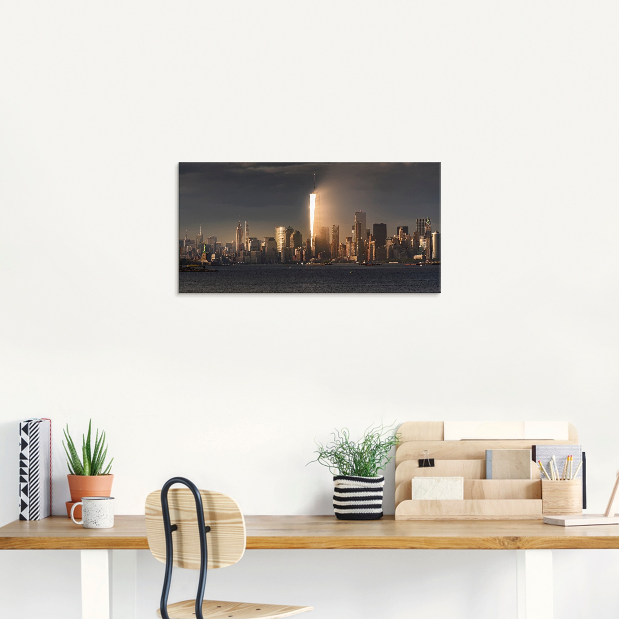 Artland Glasbild »New York Skyline I«, Amerika, (1 St.), in verschiedenen Größen