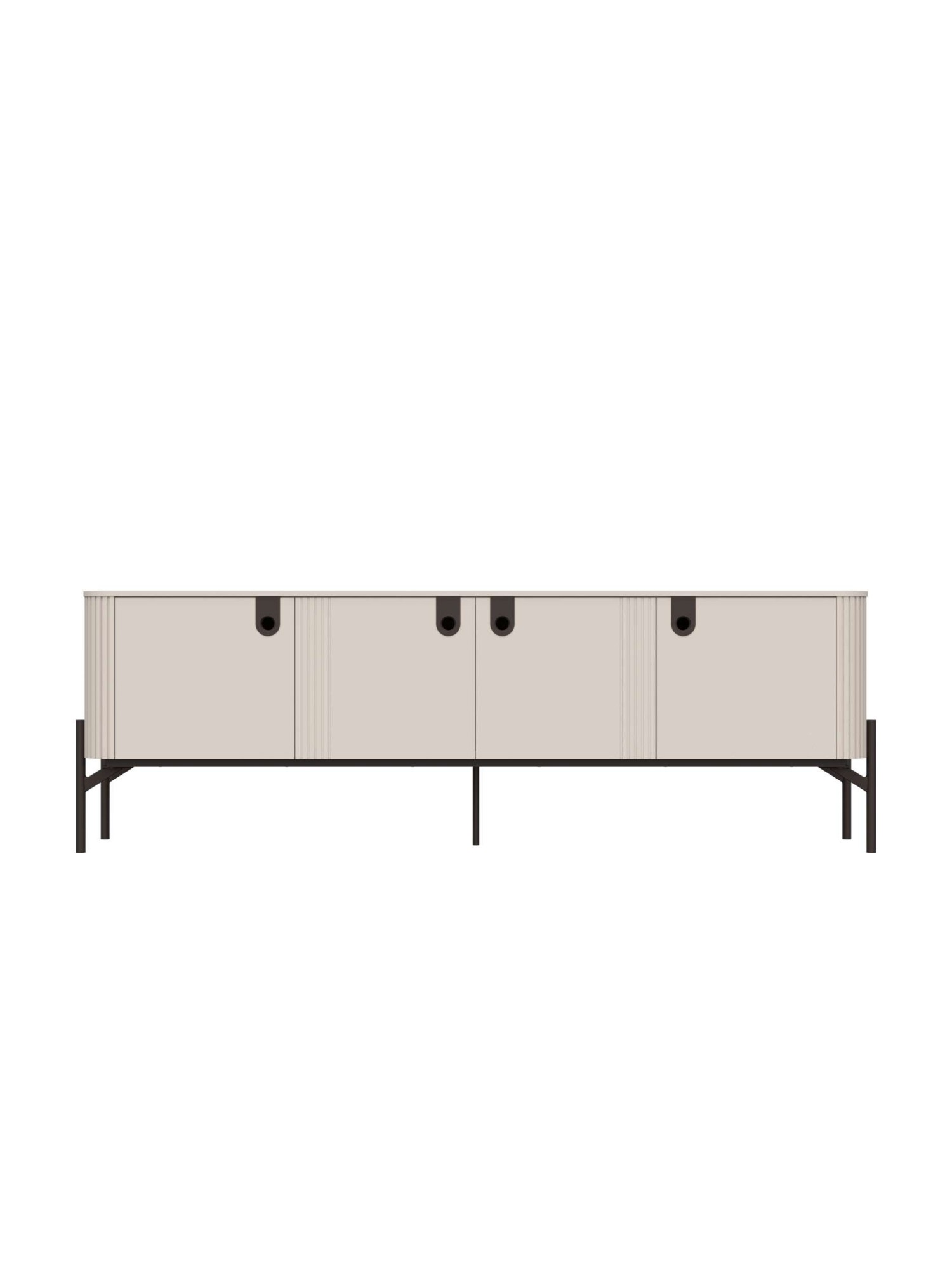 OTTO home Lowboard »Rondo TV-Board, TV-Kommode, TV-Schrank, TV-Unterschrank, TV-Möbel« UV lackiert, Soft Close Funktion, Metallrahmen als Basis des Elements