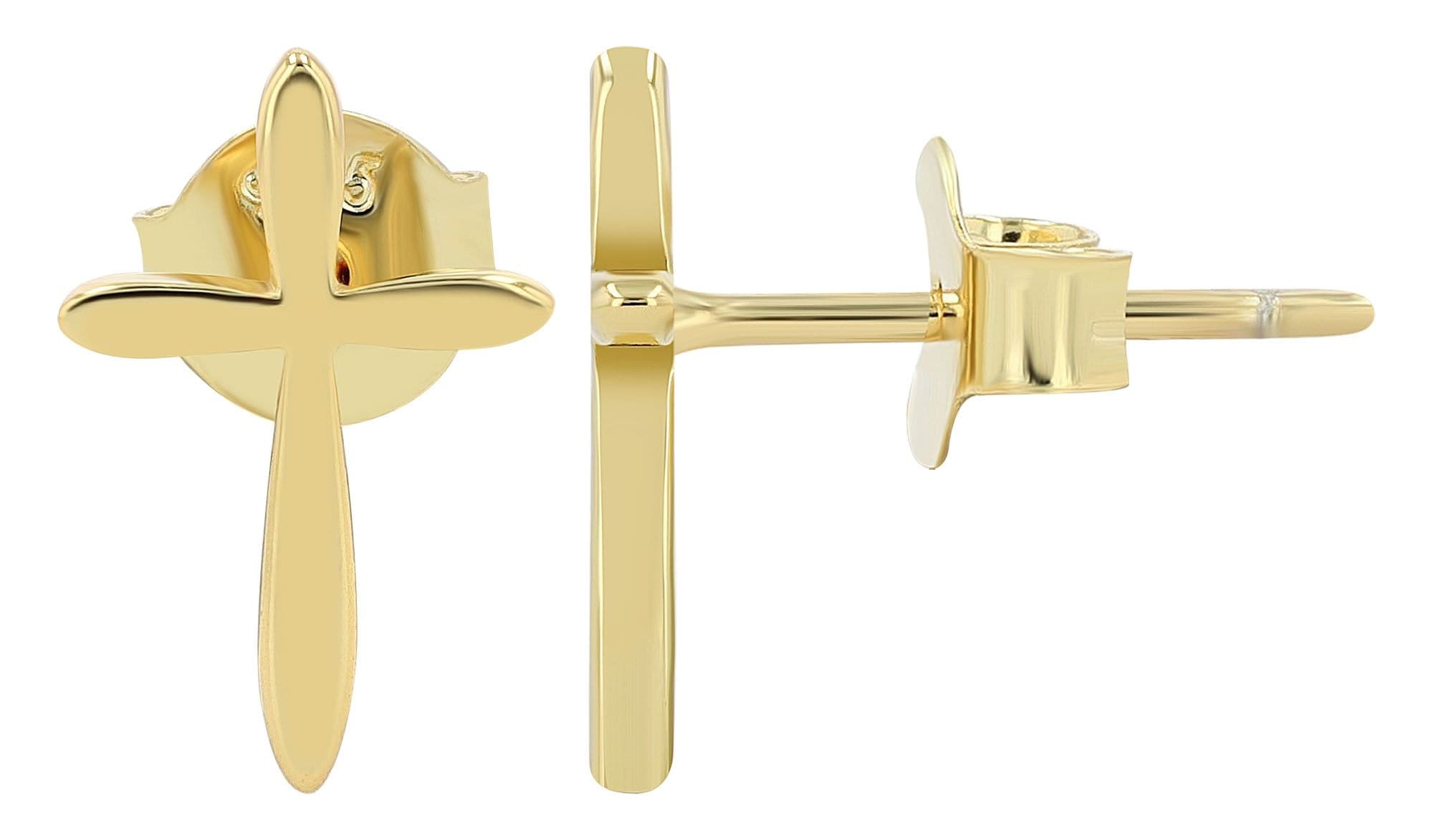 Adelia´s Paar Ohrhänger »Damen Ohrringe – Ohrstecker Kreuz aus 925 Silber« Ein kleines Geschenk mit großer Wirkung