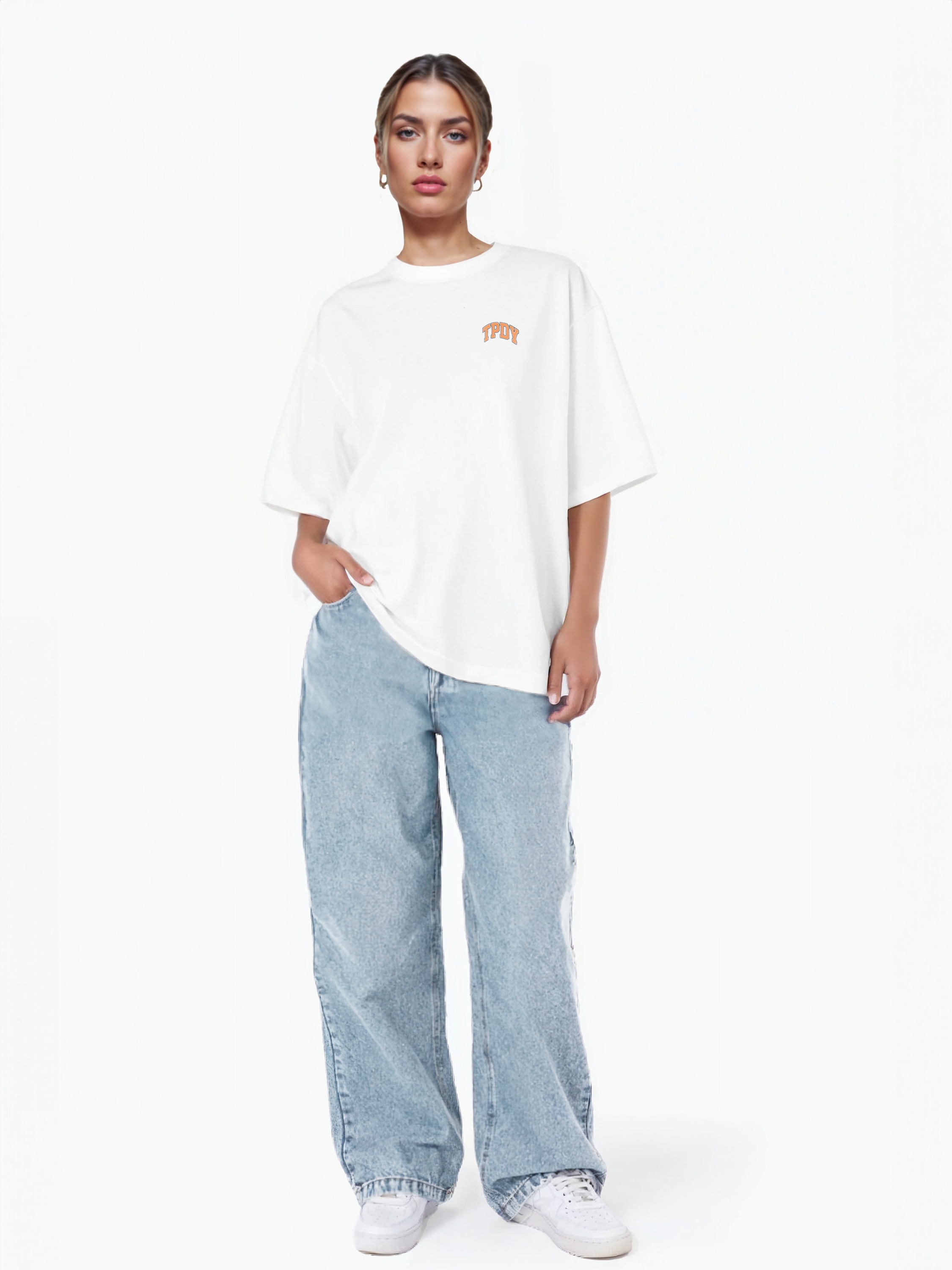 trueprodigy Oversize-Shirt »Arin F Logo Print Oversized Rundhals«