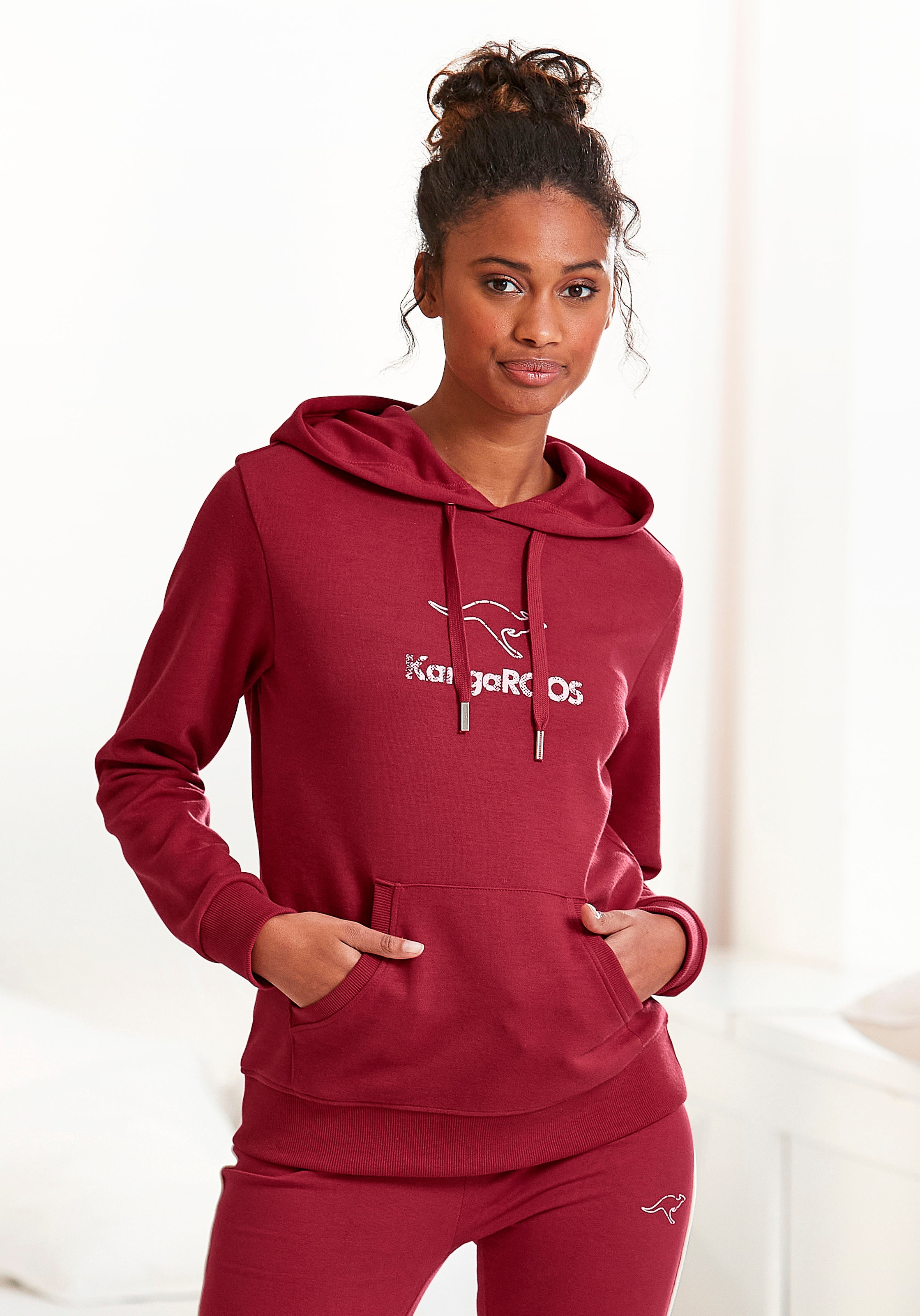 KangaROOS Hoodie, mit Kängurutasche, Loungewear, Loungeanzug