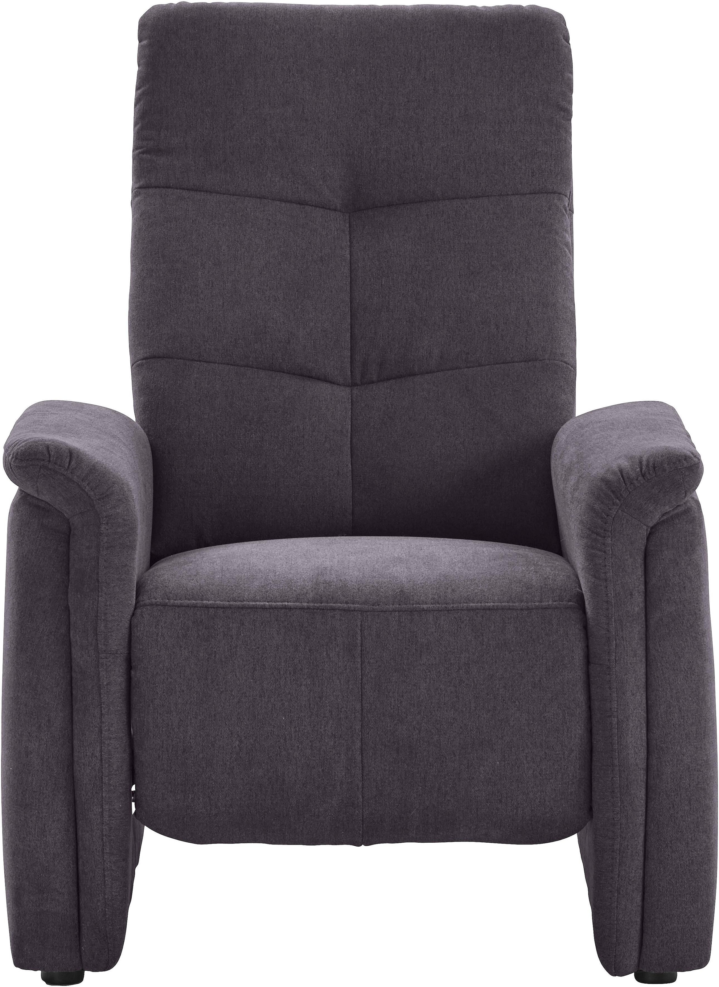 exxpo - sofa fashion Sessel »Tivoli, Hochlehnsessel, Relaxsessel, Kinosessel, bequem«, (Set), mit Relaxfunktion, schmale Armlehnen