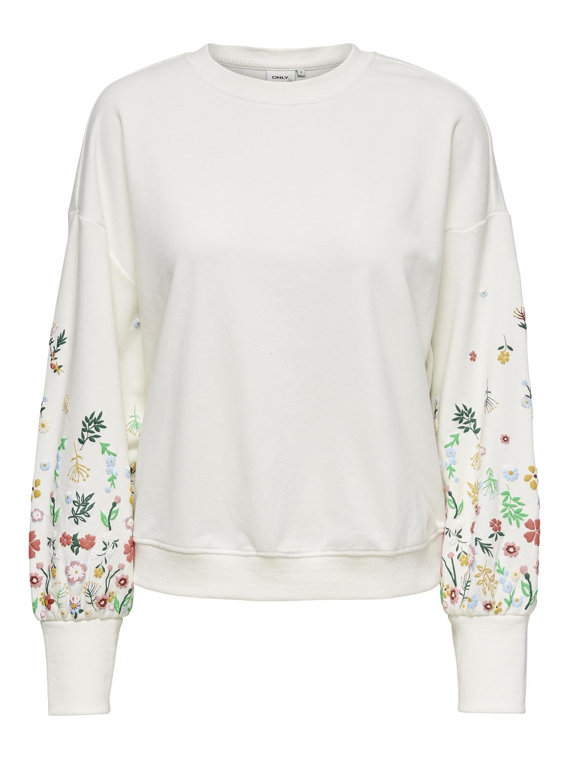 ONLY Onlbrooke Sweatshirt Weiß Gr. S 5