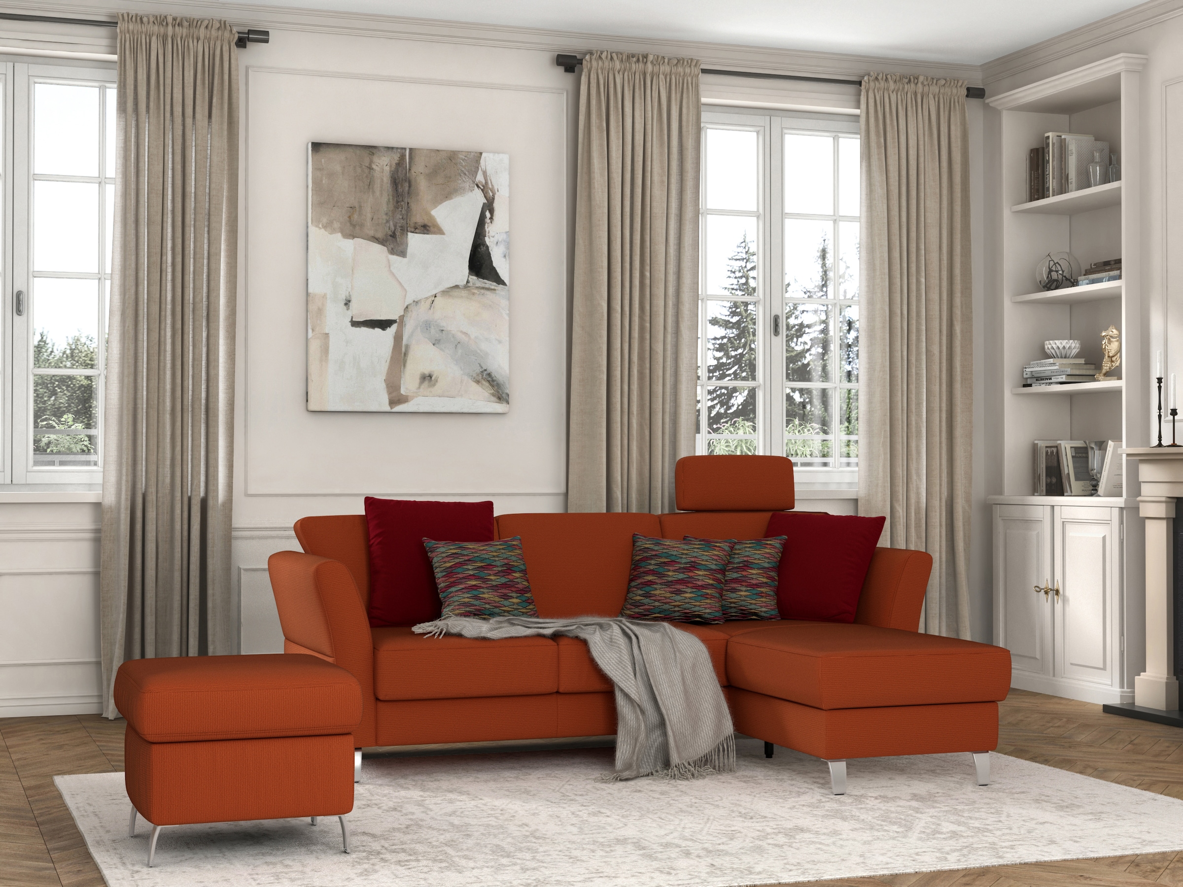 sit&more Stauraumhocker »Visby« auch erhältlich in dem mit Wasser zu reinigendem "Soft clean" Bezug