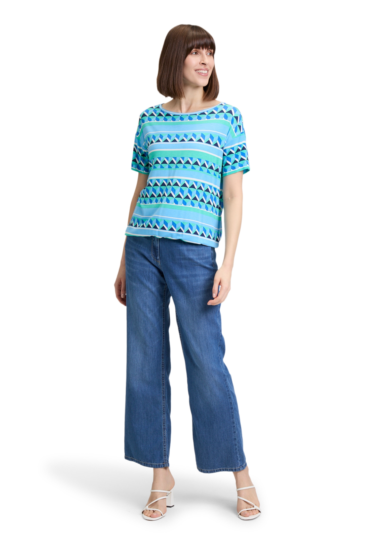 Betty Barclay Kurzarmshirt »Betty Barclay Casual-Shirt mit Gummizug«, (1 tlg.), Druck