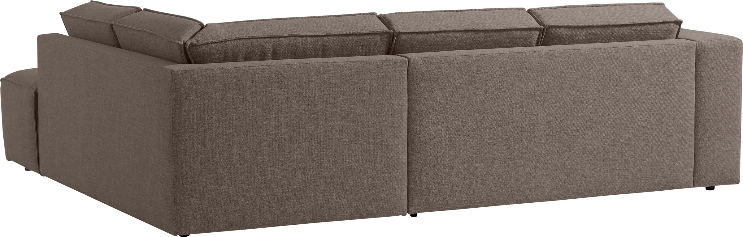 TRENDMANUFAKTUR Ecksofa »Dice, aktuelles Design, L-Form, mit komfortabler«, Sitztiefenverstellung und Kaltschaumpolsterung toller Sitzkomfort
