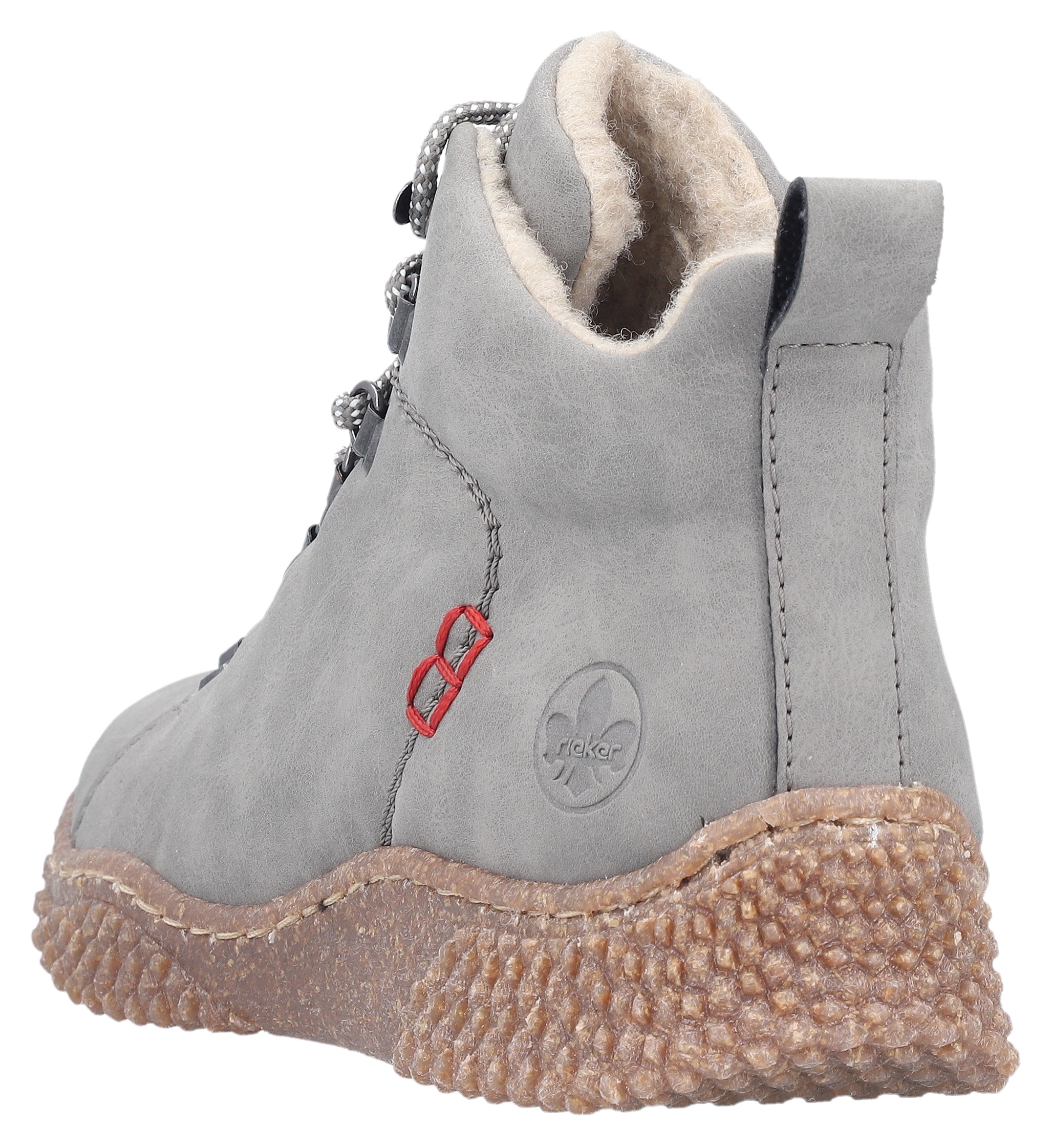 Rieker Winterboots, Schnürboots, Stiefelette, Profilsohle, mit Anziehlasche