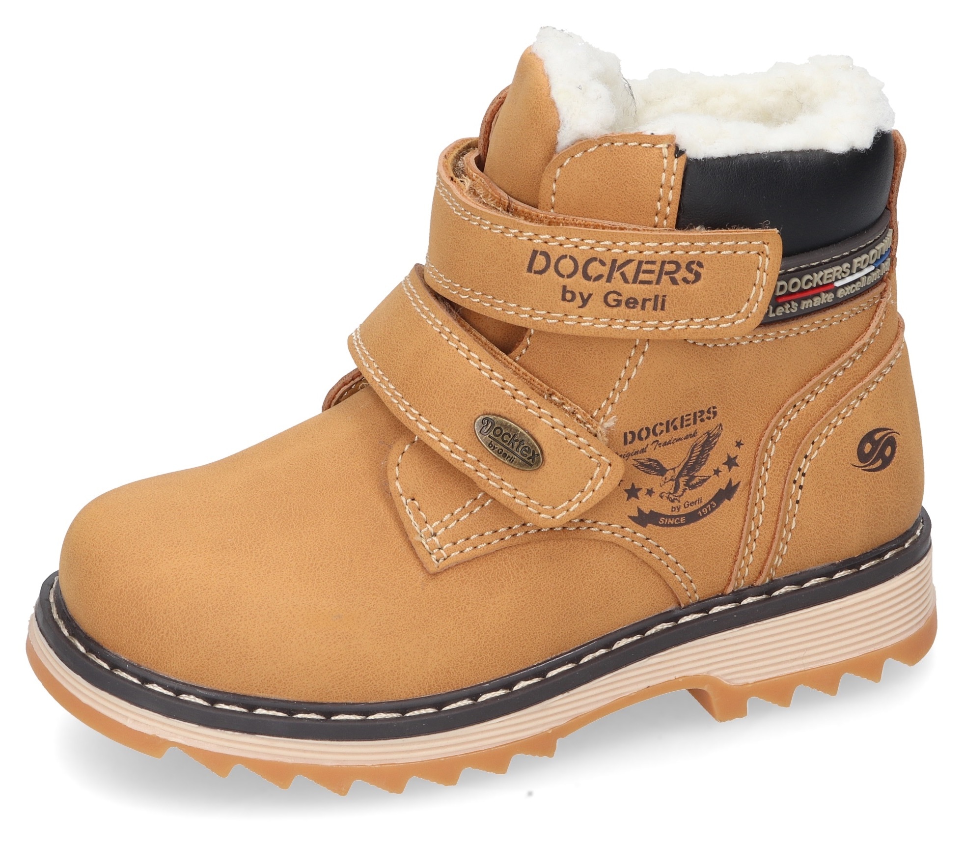 Dockers by Gerli Winterstiefel, Winterstiefel, Klettstiefel, Kinderschuh mit Warmfutter und TEX