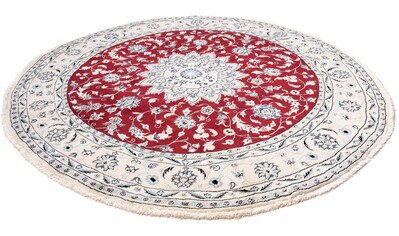 Orientteppich »Perser - Nain rund - 245 x 245 cm - dunkelrot«, rund