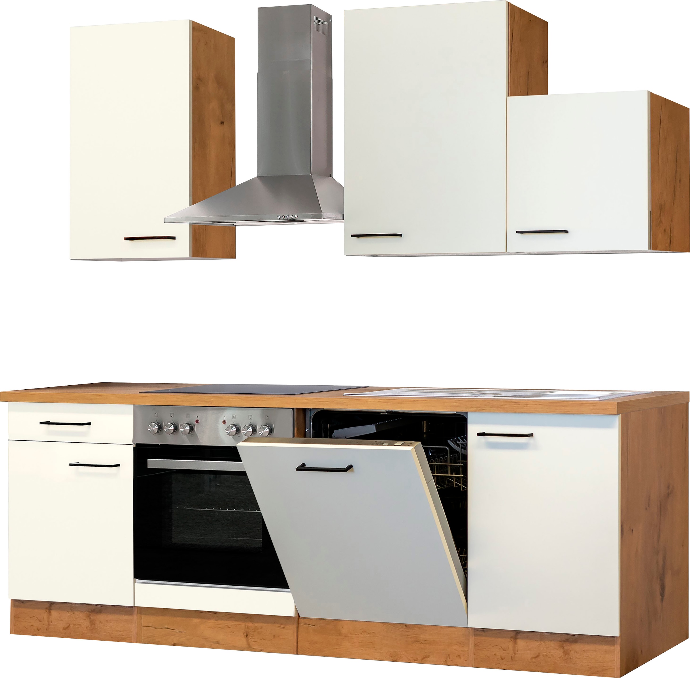 Flex-Well Küche »Vintea«, Breite 220 cm, mit und ohne E-Geräten lieferbar